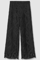 【アナイ/ANAYI】の【セットアップ対象商品】リーフコード刺繍ワイドパンツ ブラック|ID: prp329100004852195 ipo3291000000036952672