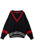 【プルミエ アロンディスモン/1er Arrondissement】の【tricot de papa】ウールVネックニットプルオーバー 人気、トレンドファッション・服の通販 founy(ファニー) ファッション Fashion レディースファッション Fashion for Women トップス・カットソー Cut & Sew Tops ニット Knit Tops & Sweaters カジュアルプルオーバー・ニットトップス Pullovers & Knit Tops / Casual Pullovers Vネックトップス V-Neck Tops / V-Cut Neckline Shirts スポーティ Sporty, Casual Athletic トレンド Trend, Trending Now thumbnail ネイビー|ID: prp329100004852197 ipo3291000000036477917