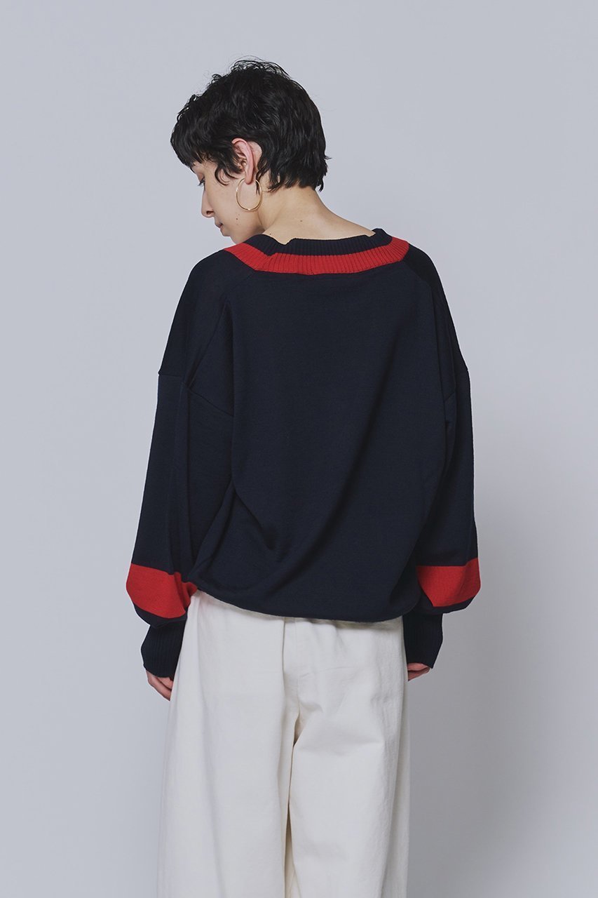 【プルミエ アロンディスモン/1er Arrondissement】の【tricot de papa】ウールVネックニットプルオーバー 大人の最旬トレンドファッション＆コーディネート founy(ファウニー) 　ファッション　Fashion　レディースファッション　Fashion for Women　トップス・カットソー　Cut & Sew Tops　ニット　Knit Tops & Sweaters　カジュアルプルオーバー・ニットトップス　Pullovers & Knit Tops / Casual Pullovers　Vネックトップス　V-Neck Tops / V-Cut Neckline Shirts　スポーティ　Sporty, Casual Athletic　トレンド　Trend, Trending Now　other-6|ID: prp329100004852197 ipo3291000000036887216