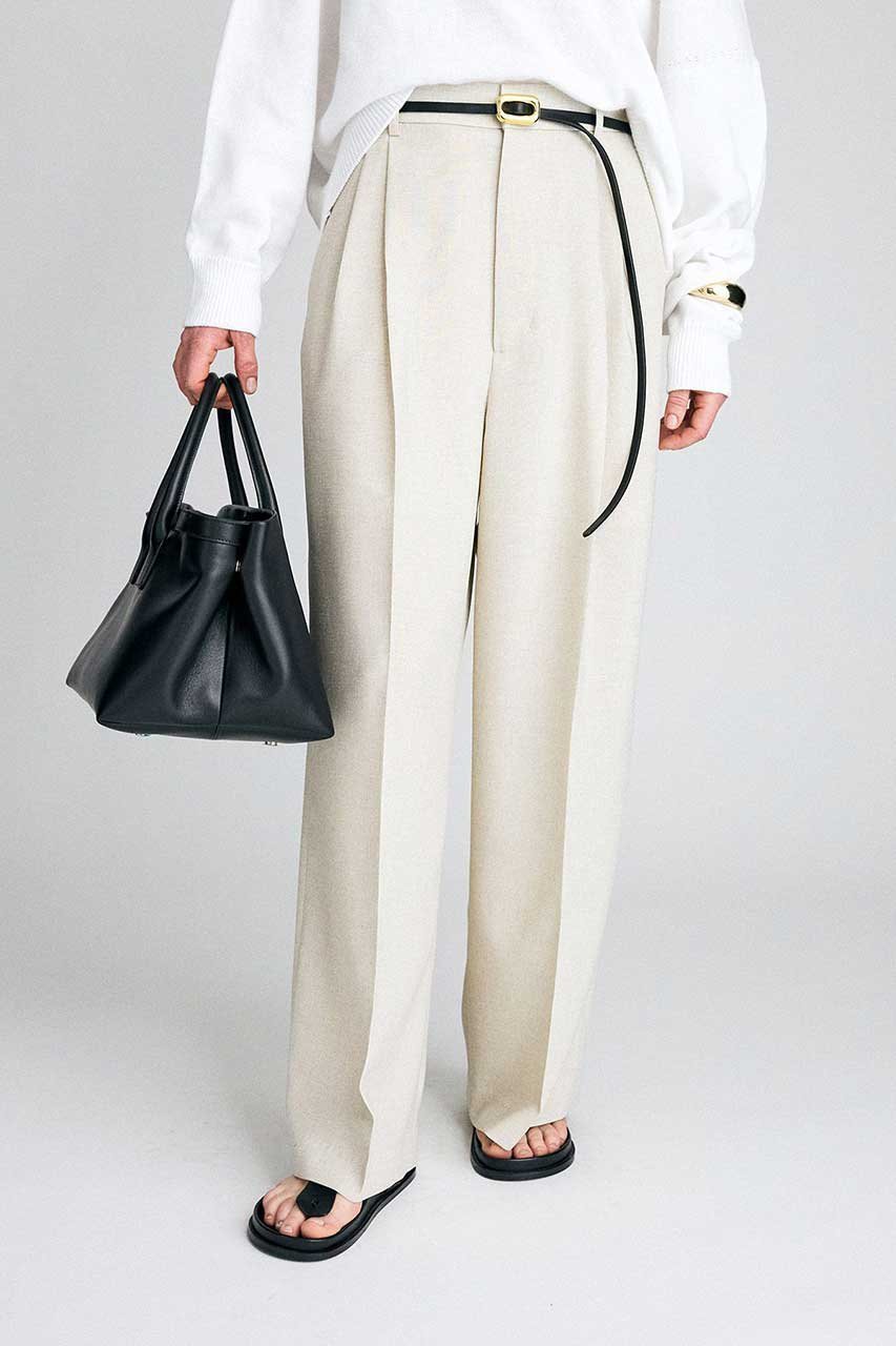 【ブリル/BRILL】のスラブオックスタックパンツ 人気、トレンドファッション・服の通販 founy(ファニー) 　ファッション　Fashion　レディースファッション　Fashion for Women　パンツ　Pants & Trousers　オックス　Oxford Fabric　人気　Popular, Best Seller　再入荷　Restock / Back in Stock　other-2|ID: prp329100004852205 ipo3291000000036686148