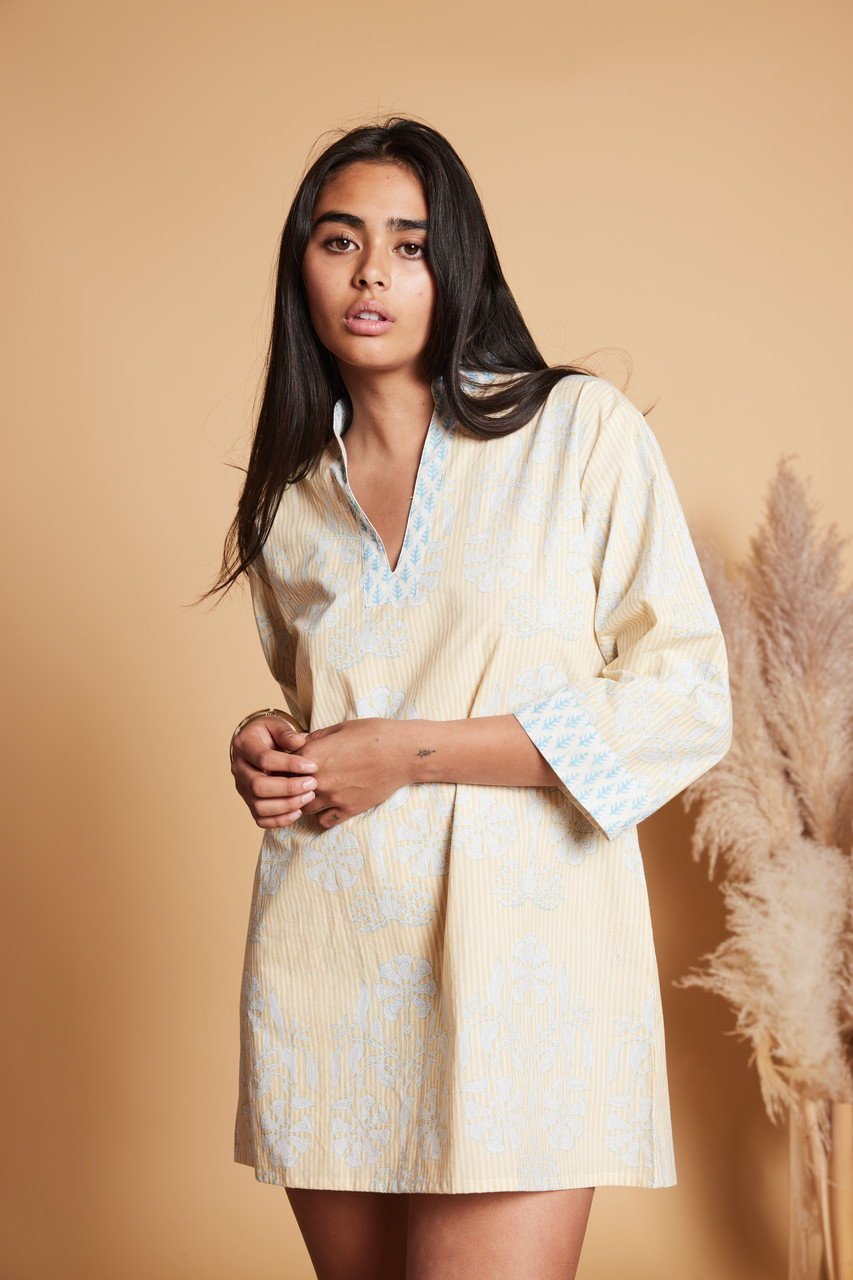 【エスゼット ブロックプリント/SZ Blockprints】のSHORT DOUCE DRESS VINE チュニック 人気、トレンドファッション・服の通販 founy(ファニー) 　ファッション　Fashion　レディースファッション　Fashion for Women　ワンピース　Dresses　フォーマル・パーティードレス・結婚式用ドレス　Elegant & Casual Dresses　チュニック　Tunic Tops & Dresses　チュニック　Tunic, Long Top　プリント　Print, Printed Pattern　リゾート　Resort, Vacation Style　other-8|ID: prp329100004852207 ipo3291000000036743642