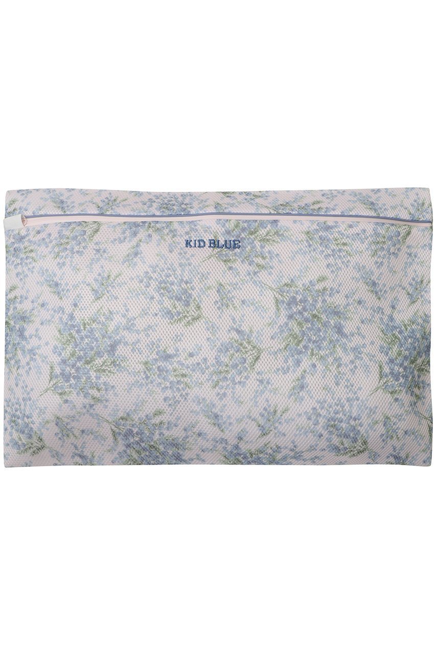 【キッドブルー/KID BLUE】の26ミモザランドリーネット平型(大) インテリア・キッズ・メンズ・レディースファッション・服の通販 founy(ファニー) 　ファッション　Fashion　レディースファッション　Fashion for Women　ポーチ&ミニバッグ　Pouches & Mini Bags　インナー　Innerwear　ジュエリー　Jewelry, Accessories　スクエア　Square, Square Shape　スーツケース キャリーケース　Suitcase / Carry Case　フォルム　Silhouette, Form　プリント　Print, Printed Pattern　ポーチ　Pouch, Small Case　ランジェリー　Lingerie, Intimate Wear　旅行　Travel　ブルー|ID: prp329100004852242 ipo3291000000036144032