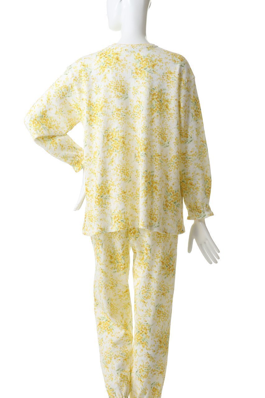 【キッドブルー/KID BLUE】の26ワッフルミモザトップス 人気、トレンドファッション・服の通販 founy(ファニー) 　ファッション　Fashion　レディースファッション　Fashion for Women　トップス・カットソー　Cut & Sew Tops　ギャザー　Gathered, Ruffled　パジャマ　Pajamas, Sleepwear　フェミニン　Feminine, Girly　ワッフル　Waffle, Waffle Knit　新作・新入荷　New Arrivals / New In　other-4|ID: prp329100004852248 ipo3291000000035876420