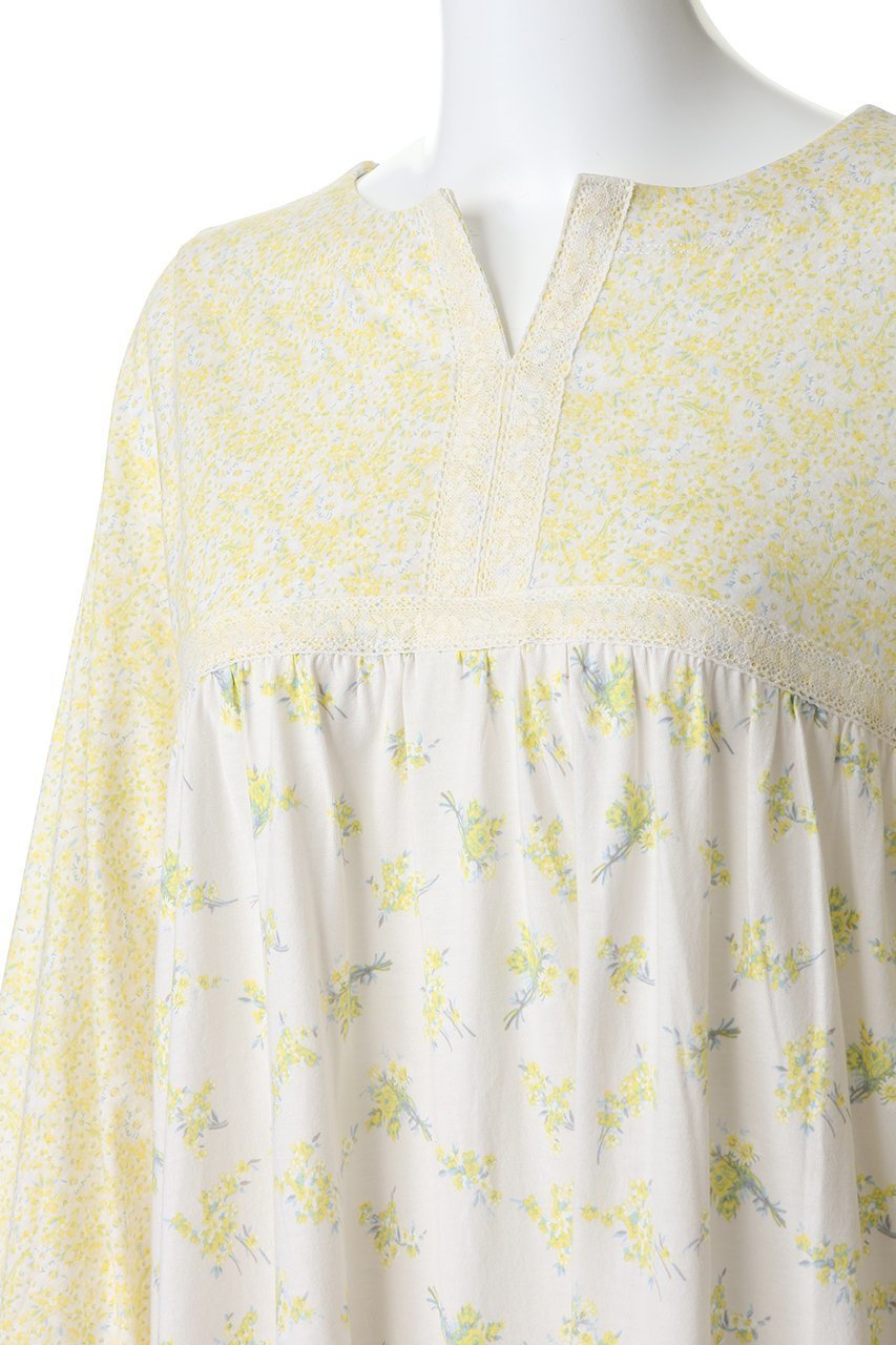 【キッドブルー/KID BLUE】の26ブリティッシュブーケNナイティ 人気、トレンドファッション・服の通販 founy(ファニー) 　ファッション　Fashion　レディースファッション　Fashion for Women　ワンピース　Dresses　エレガント 上品　Elegant　ギャザー　Gathered, Ruffled　スリーブ　Sleeve, Long Sleeve / Short Sleeve　パジャマ　Pajamas, Sleepwear　フェミニン　Feminine, Girly　フレア　Flare, Flared　ロング　Long, Long-Length　新作・新入荷　New Arrivals / New In　旅行　Travel　other-5|ID: prp329100004852251 ipo3291000000035622274