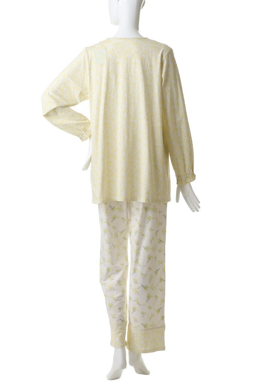 【キッドブルー/KID BLUE】の26ブリティッシュブーケNパジャマ 人気、トレンドファッション・服の通販 founy(ファニー) 　ファッション　Fashion　レディースファッション　Fashion for Women　トップス・カットソー　Cut & Sew Tops　ギャザー　Gathered, Ruffled　スリーブ　Sleeve, Long Sleeve / Short Sleeve　パジャマ　Pajamas, Sleepwear　プリント　Print, Printed Pattern　レース　Lace, Lace Fabric　ロング　Long, Long-Length　新作・新入荷　New Arrivals / New In　春　Spring　other-4|ID: prp329100004852252 ipo3291000000035876427