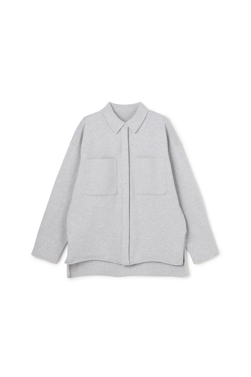 【アンクレイヴ/uncrave】のスウェットライクニット CPOシャツ インテリア・キッズ・メンズ・レディースファッション・服の通販 founy(ファニー) ファッション Fashion レディースファッション Fashion for Women トップス・カットソー Cut & Sew Tops ニット Knit Tops & Sweaters シャツ・ブラウス・オフィスカジュアル Elegant Blouses & Button-Ups レディースパーカー・カジュアルフーディー Casual Hoodies & Sweatshirts スウェット・クルーネックトップス Sweatshirts & Crewnecks / Relaxed Fit Sweat Tops 2026年 2026 ユニセックス Unisex, Genderless カットオフ Cut-Off Design スリーブ Sleeve, Long Sleeve / Short Sleeve ロング Long, Long-Length 夏 Summer 春 Spring S/S・春夏 SS, Spring/Summer, Warm Season TOPグレー|ID: prp329100004852258 ipo3291000000035622370