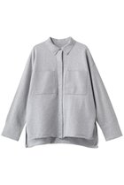 【アンクレイヴ/uncrave】のスウェットライクニット CPOシャツ 人気、トレンドファッション・服の通販 founy(ファニー) ファッション Fashion レディースファッション Fashion for Women トップス・カットソー Cut & Sew Tops ニット Knit Tops & Sweaters シャツ・ブラウス・オフィスカジュアル Elegant Blouses & Button-Ups レディースパーカー・カジュアルフーディー Casual Hoodies & Sweatshirts スウェット・クルーネックトップス Sweatshirts & Crewnecks / Relaxed Fit Sweat Tops ユニセックス Unisex, Genderless カットオフ Cut-Off Design スリーブ Sleeve, Long Sleeve / Short Sleeve ロング Long, Long-Length thumbnail TOPグレー|ID: prp329100004852258 ipo3291000000036693605