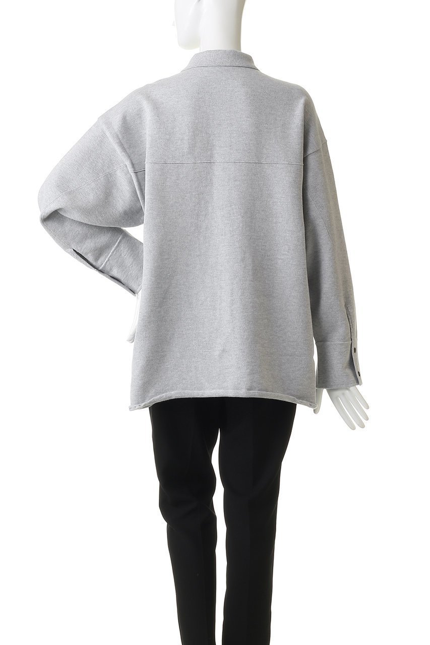 【アンクレイヴ/uncrave】のスウェットライクニット CPOシャツ 人気、トレンドファッション・服の通販 founy(ファニー) 　ファッション　Fashion　レディースファッション　Fashion for Women　トップス・カットソー　Cut & Sew Tops　ニット　Knit Tops & Sweaters　シャツ・ブラウス・オフィスカジュアル　Elegant Blouses & Button-Ups　レディースパーカー・カジュアルフーディー　Casual Hoodies & Sweatshirts　スウェット・クルーネックトップス　Sweatshirts & Crewnecks / Relaxed Fit Sweat Tops　ユニセックス　Unisex, Genderless　カットオフ　Cut-Off Design　スリーブ　Sleeve, Long Sleeve / Short Sleeve　ロング　Long, Long-Length　other-4|ID: prp329100004852258 ipo3291000000036745169