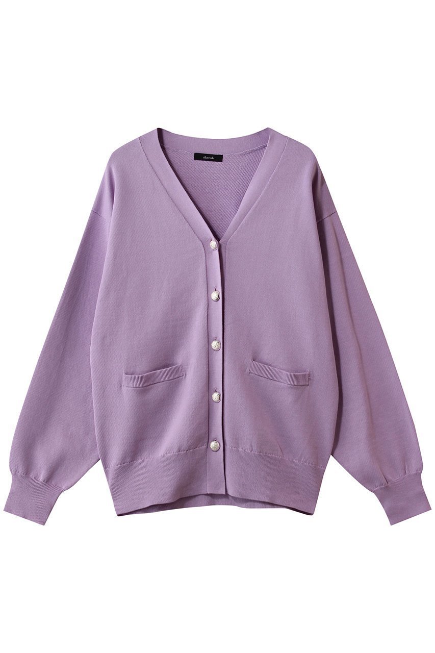 【アルアバイル/allureville】のコットンインレードルマンSL カーディガン インテリア・キッズ・メンズ・レディースファッション・服の通販 founy(ファニー) 　ファッション　Fashion　レディースファッション　Fashion for Women　トップス・カットソー　Cut & Sew Tops　ニット　Knit Tops & Sweaters　カーディガン・羽織り　Layered Style Cardigans　2026年　2026　カーディガン　Cardigan, Knitwear　スマート　Smart, Elegant　夏　Summer　春　Spring　S/S・春夏　SS, Spring/Summer, Warm Season　ラベンダー|ID: prp329100004852711 ipo3291000000035638482