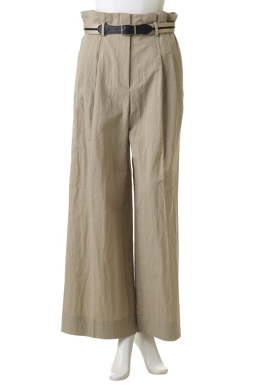 【エブール/ebure】の【2/13 0:00販売開始】ライトシュリンクコットン ベルト付イージーワイドパンツ 人気、トレンドファッション・服の通販 founy(ファニー) 　ファッション　Fashion　レディースファッション　Fashion for Women　パンツ　Pants & Trousers　ベルト&ウエストマーク　Belts & Waist Accessories　アイビー　Ivy Pattern　クラシカル　Classical, Vintage-Inspired　ツイル　Twist, Twisted Detail　パッチ　Patch, Appliqué　ポケット　Pocket, Pocket Detail　メンズ　Men's, Menswear　ワイド　Wide, Wide Fit　ワッシャー　Washer, Crinkled Finish　エレガント 上品　Elegant　other-2|ID: prp329100004852712 ipo3291000000035638499