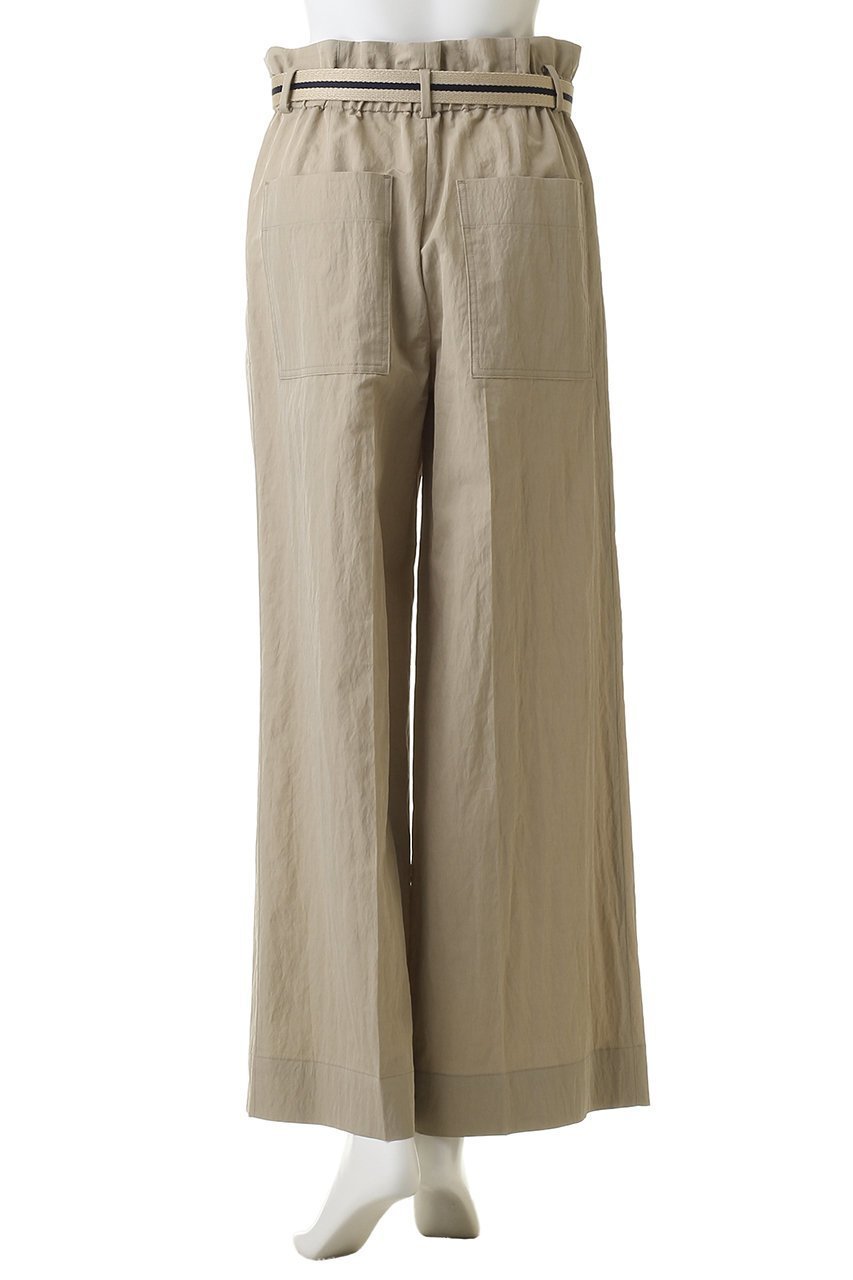 【エブール/ebure】の【2/13 0:00販売開始】ライトシュリンクコットン ベルト付イージーワイドパンツ 人気、トレンドファッション・服の通販 founy(ファニー) 　ファッション　Fashion　レディースファッション　Fashion for Women　パンツ　Pants & Trousers　ベルト&ウエストマーク　Belts & Waist Accessories　アイビー　Ivy Pattern　クラシカル　Classical, Vintage-Inspired　ツイル　Twist, Twisted Detail　パッチ　Patch, Appliqué　ポケット　Pocket, Pocket Detail　メンズ　Men's, Menswear　ワイド　Wide, Wide Fit　ワッシャー　Washer, Crinkled Finish　エレガント 上品　Elegant　other-4|ID: prp329100004852712 ipo3291000000035638501