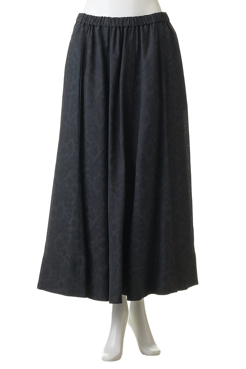 【エブール/ebure】のフラワービスジャカード ギャザースカート 人気、トレンドファッション・服の通販 founy(ファニー) 　ファッション　Fashion　レディースファッション　Fashion for Women　スカート　Skirts　なめらか　Smooth, Silky Texture　ギャザー　Gathered, Ruffled　ジャカード／ジャガード　Jacquard, Woven Pattern　スピンドル　Spindle, Drawcord　ドレープ　Drape, Draping Fabric　ループ　Loop, Loop Knit　other-2|ID: prp329100004852713 ipo3291000000036209448