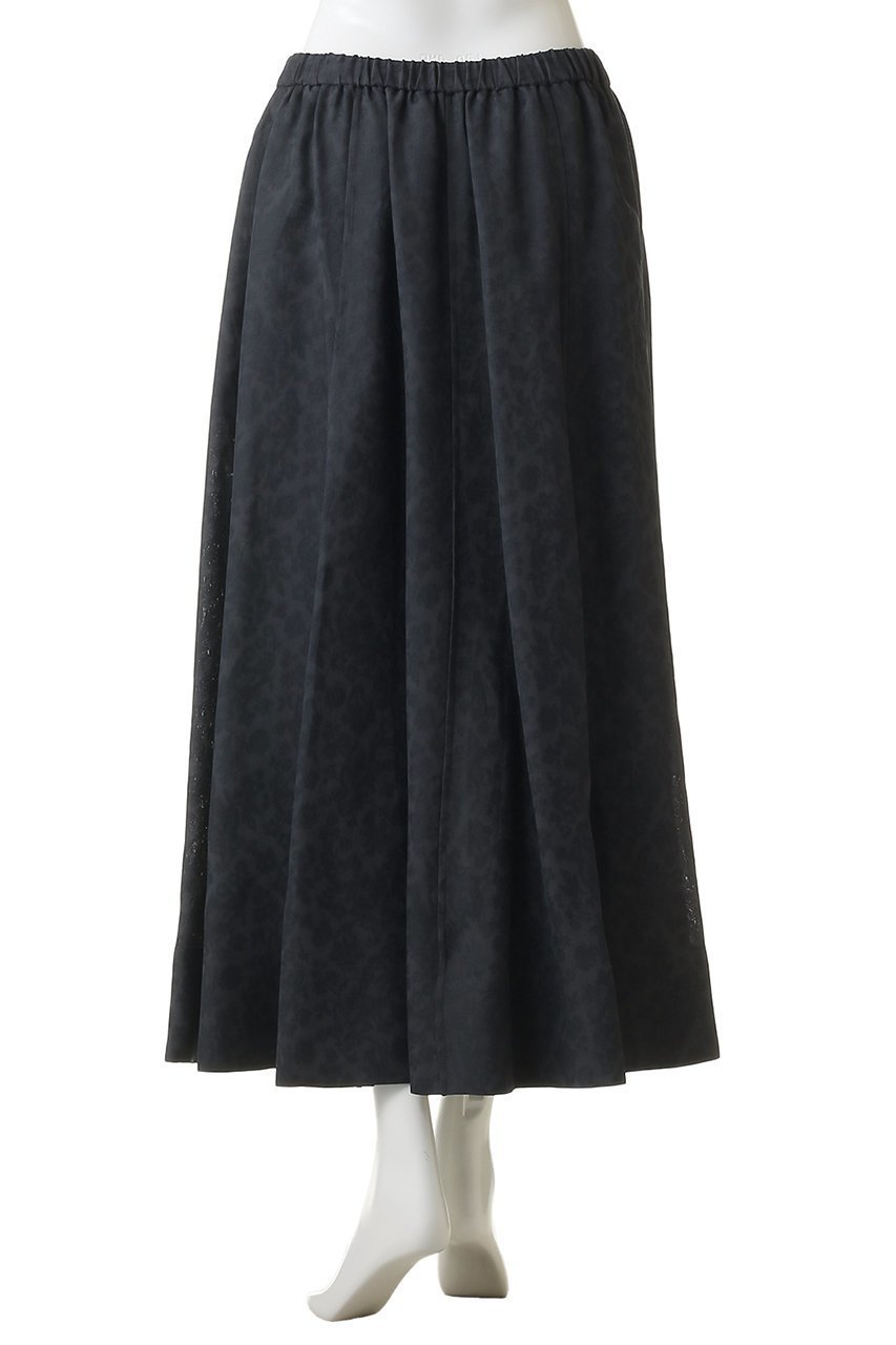 【エブール/ebure】のフラワービスジャカード ギャザースカート 人気、トレンドファッション・服の通販 founy(ファニー) 　ファッション　Fashion　レディースファッション　Fashion for Women　スカート　Skirts　なめらか　Smooth, Silky Texture　ギャザー　Gathered, Ruffled　ジャカード／ジャガード　Jacquard, Woven Pattern　スピンドル　Spindle, Drawcord　ドレープ　Drape, Draping Fabric　ループ　Loop, Loop Knit　other-4|ID: prp329100004852713 ipo3291000000036209452