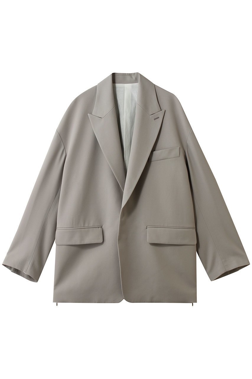 【デパリエ/DEPAREILLE】のウールナイロンギャバジンジャケット インテリア・キッズ・メンズ・レディースファッション・服の通販 founy(ファウニー) 　ファッション　Fashion　レディースファッション　Fashion for Women　アウター　Coat / Outerwear Collection　レディースジャケット・軽アウター　Jackets　ジャケット　Jacket, Outerwear　スラックス　Slacks, Dress Pants　スリット　Slit, Slit Detail　デニム　Denim, Jeans Material　トレンド　Trend, Trending Now　リュクス　Luxury, Elegant, High-End, Chic　リラックス　Relax, Relaxed Fit　ロング　Long, Long-Length　グレージュ|ID: prp329100004852714 ipo3291000000036870609