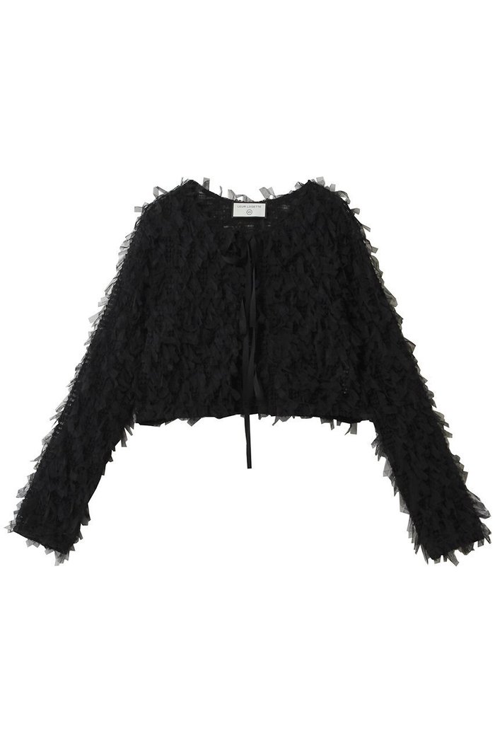 【ルール ロジェット/leur logette】のストレッチチュールカーディガン インテリア・キッズ・メンズ・レディースファッション・服の通販 founy(ファニー) https://founy.com/ ファッション Fashion レディースファッション Fashion for Women トップス・カットソー Cut & Sew Tops カーディガン・羽織り Layered Style Cardigans シャツ・ブラウス・オフィスカジュアル Elegant Blouses & Button-Ups ロングTシャツ・Tシャツ Longline T-Shirts & Tees カットソー・ベーシックTシャツ Cut-and-Sewn Tops / Stretch Tees & Basics 2026年 2026 カーディガン Cardigan, Knitwear ストレッチ Stretch, Stretchy Fabric チュール Tulip, Tulip Motif フロント Front, Front Design リボン Ribbon, Bow 夏 Summer 春 Spring S/S・春夏 SS, Spring/Summer, Warm Season |ID: prp329100004852715 ipo3291000000036189453