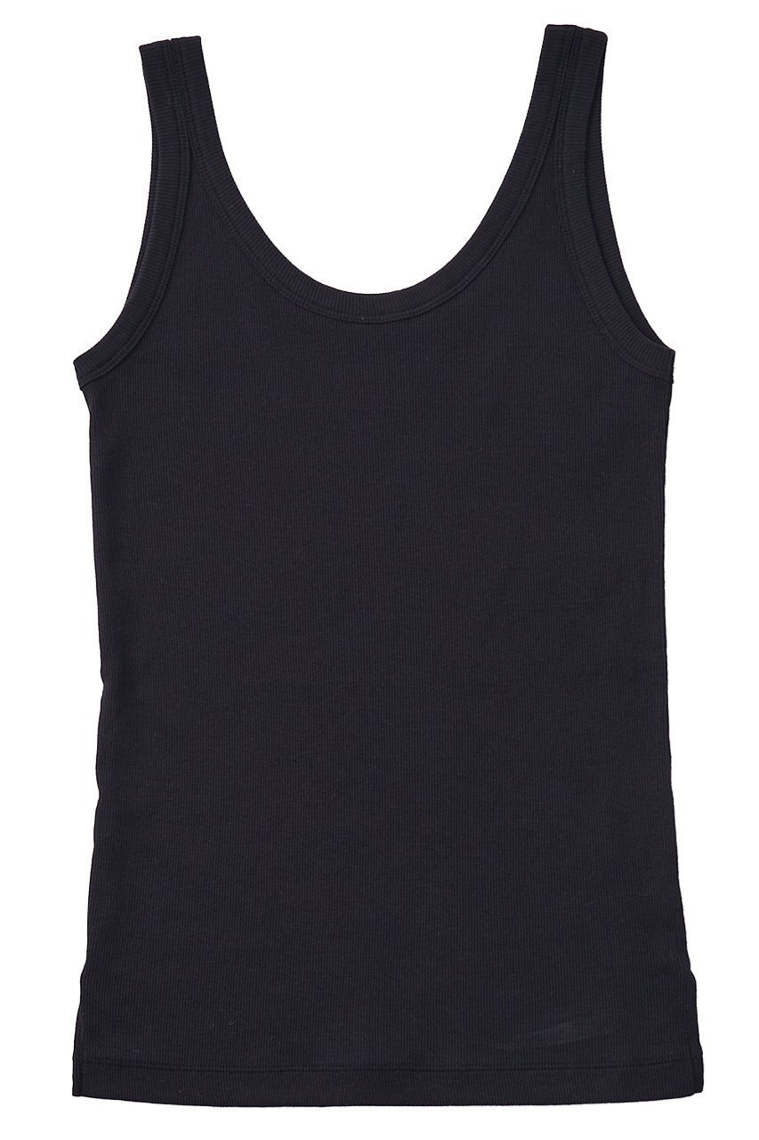 【ザ ストア バイ シー/THE STORE by C】の【COCUCA】リブタンク インテリア・キッズ・メンズ・レディースファッション・服の通販 founy(ファニー) 　ファッション　Fashion　レディースファッション　Fashion for Women　トップス・カットソー　Cut & Sew Tops　キャミソール&ノースリーブ　Camisoles & Sleeveless Tops　シャツ・ブラウス・オフィスカジュアル　Elegant Blouses & Button-Ups　ロングTシャツ・Tシャツ　Longline T-Shirts & Tees　カットソー・ベーシックTシャツ　Cut-and-Sewn Tops / Stretch Tees & Basics　2026年　2026　インナー　Innerwear　キャミソール　Camisole, Spaghetti Strap Top　シルク　Silk, 100% Silk　タンク　Tank Top, Sleeveless Top　フィット　Fit, Slim Fit　ベーシック　Basic, Essential　夏　Summer　定番　Standard, Basic Item　春　Spring　S/S・春夏　SS, Spring/Summer, Warm Season　ブラック|ID: prp329100004852717 ipo3291000000035922346