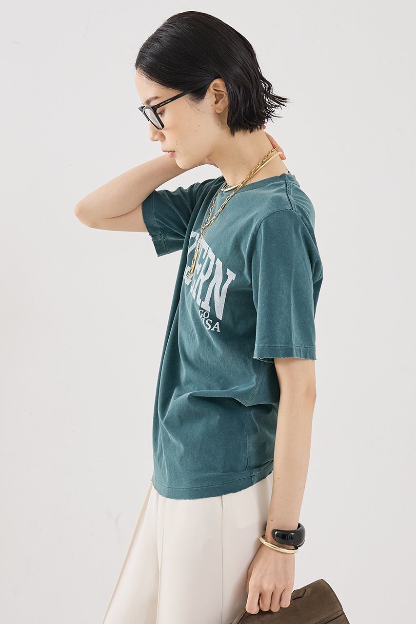【ザ ストア バイ シー/THE STORE by C】の【REMI RELIEF】【別注】【WEB限定】WILTERNロゴTシャツ 人気、トレンドファッション・服の通販 founy(ファニー) 　ファッション　Fashion　レディースファッション　Fashion for Women　トップス・カットソー　Cut & Sew Tops　シャツ・ブラウス・オフィスカジュアル　Elegant Blouses & Button-Ups　ロングTシャツ・Tシャツ　Longline T-Shirts & Tees　カットソー・ベーシックTシャツ　Cut-and-Sewn Tops / Stretch Tees & Basics　カットソー　Cut and Sewn Top　ショート　Short, Short Length　スリーブ　Sleeve, Long Sleeve / Short Sleeve　ダメージ　Distressed, Destroyed　ベーシック　Basic, Essential　別注　Limited Edition, Custom Order　半袖　Short Sleeve, Half Sleeve　other-3|ID: prp329100004852721 ipo3291000000035638605