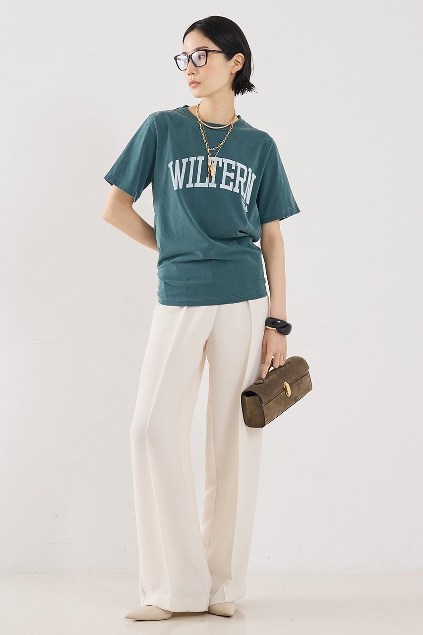 【ザ ストア バイ シー/THE STORE by C】の【REMI RELIEF】【別注】【WEB限定】WILTERNロゴTシャツ 人気、トレンドファッション・服の通販 founy(ファニー) 　ファッション　Fashion　レディースファッション　Fashion for Women　トップス・カットソー　Cut & Sew Tops　シャツ・ブラウス・オフィスカジュアル　Elegant Blouses & Button-Ups　ロングTシャツ・Tシャツ　Longline T-Shirts & Tees　カットソー・ベーシックTシャツ　Cut-and-Sewn Tops / Stretch Tees & Basics　カットソー　Cut and Sewn Top　ショート　Short, Short Length　スリーブ　Sleeve, Long Sleeve / Short Sleeve　ダメージ　Distressed, Destroyed　ベーシック　Basic, Essential　別注　Limited Edition, Custom Order　半袖　Short Sleeve, Half Sleeve　other-6|ID: prp329100004852721 ipo3291000000035638608