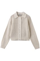 【デパリエ/DEPAREILLE】のミックスポロカーディガン 人気、トレンドファッション・服の通販 founy(ファニー) ファッション Fashion レディースファッション Fashion for Women トップス・カットソー Cut & Sew Tops ニット Knit Tops & Sweaters カーディガン・羽織り Layered Style Cardigans 2026年 2026 おすすめ Recommended / Our Picks かぎ針 Crochet カーディガン Cardigan, Knitwear クラシカル Classical, Vintage-Inspired エレガント 上品 Elegant 夏 Summer 春 Spring S/S・春夏 SS, Spring/Summer, Warm Season thumbnail ベージュ|ID: prp329100004852725 ipo3291000000035638640