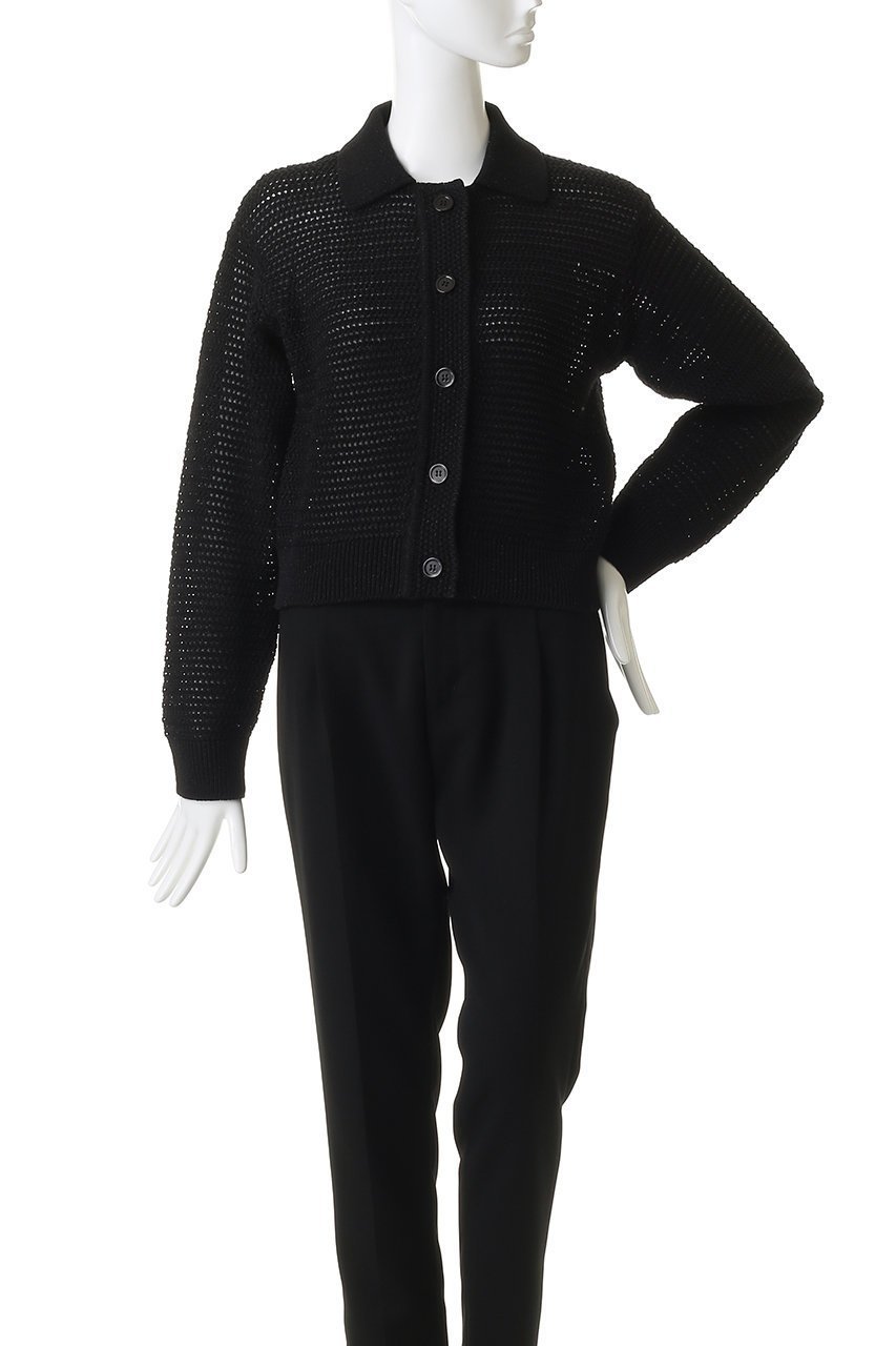 【デパリエ/DEPAREILLE】のミックスポロカーディガン 人気、トレンドファッション・服の通販 founy(ファニー) 　ファッション　Fashion　レディースファッション　Fashion for Women　トップス・カットソー　Cut & Sew Tops　ニット　Knit Tops & Sweaters　カーディガン・羽織り　Layered Style Cardigans　おすすめ　Recommended / Our Picks　かぎ針　Crochet　カーディガン　Cardigan, Knitwear　クラシカル　Classical, Vintage-Inspired　エレガント 上品　Elegant　other-2|ID: prp329100004852725 ipo3291000000035854525