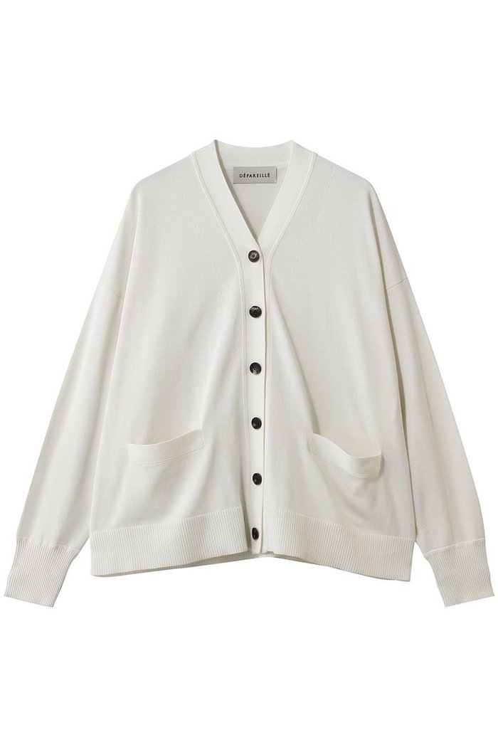 【デパリエ/DEPAREILLE】のコットンシルクカーディガン インテリア・キッズ・メンズ・レディースファッション・服の通販 founy(ファニー) https://founy.com/ ファッション Fashion レディースファッション Fashion for Women トップス・カットソー Cut & Sew Tops ニット Knit Tops & Sweaters カーディガン・羽織り Layered Style Cardigans 2026年 2026 おすすめ Recommended / Our Picks カーディガン Cardigan, Knitwear シルク Silk, 100% Silk シンプル Simple, Minimal 夏 Summer 春 Spring S/S・春夏 SS, Spring/Summer, Warm Season |ID: prp329100004852726 ipo3291000000035638646