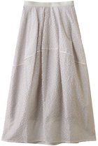 【デパリエ/DEPAREILLE】のテープカットジャカードスカート 人気、トレンドファッション・服の通販 founy(ファニー) ファッション Fashion レディースファッション Fashion for Women スカート Skirts ロングスカート Long Skirts / Maxi & Midi Skirts 2026年 2026 シアー Sheer, See-Through シンプル Simple, Minimal フレア Flare, Flared ロング Long, Long-Length 夏 Summer 春 Spring S/S・春夏 SS, Spring/Summer, Warm Season thumbnail ホワイト|ID: prp329100004852727 ipo3291000000035638661