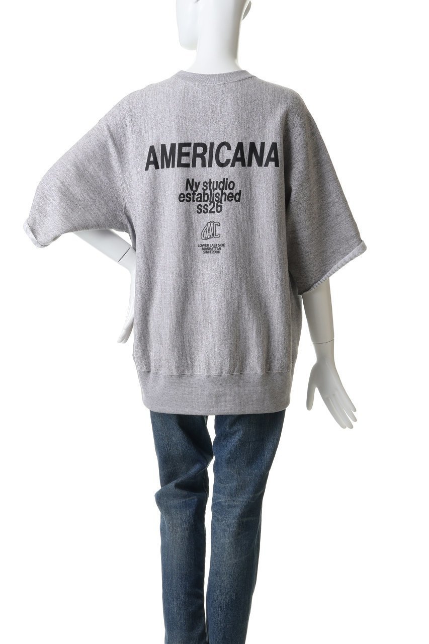 【アメリカーナ/Americana】のCUT OFF リバースウィーブスウェット 人気、トレンドファッション・服の通販 founy(ファニー) 　ファッション　Fashion　レディースファッション　Fashion for Women　トップス・カットソー　Cut & Sew Tops　シャツ・ブラウス・オフィスカジュアル　Elegant Blouses & Button-Ups　レディースパーカー・カジュアルフーディー　Casual Hoodies & Sweatshirts　ロングTシャツ・Tシャツ　Longline T-Shirts & Tees　スウェット・クルーネックトップス　Sweatshirts & Crewnecks / Relaxed Fit Sweat Tops　カットソー・ベーシックTシャツ　Cut-and-Sewn Tops / Stretch Tees & Basics　カットオフ　Cut-Off Design　ショート　Short, Short Length　スウェット / スエット　Sweatshirt, Sweatwear　スリーブ　Sleeve, Long Sleeve / Short Sleeve　トレンド　Trend, Trending Now　フロント　Front, Front Design　プリント　Print, Printed Pattern　リラックス　Relax, Relaxed Fit　other-4|ID: prp329100004852729 ipo3291000000036130910