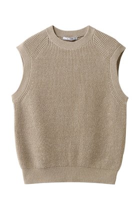 【スローン/SLOANE】 7G変形片畦編み コットン クルーネックベスト人気、トレンドファッション・服の通販 founy(ファニー) ファッション Fashion レディースファッション Fashion for Women トップス・カットソー Cut & Sew Tops ニット Knit Tops & Sweaters ベスト&ジレ / 重ね着スタイル Vests & Gilets カジュアルプルオーバー・ニットトップス Pullovers & Knit Tops / Casual Pullovers 畦編みニット・テクスチャードトップス Ribbed Knit Sweaters / Textured Knit Tops 2026年 2026 シンプル Simple, Minimal デニム Denim, Jeans Material 夏 Summer 春 Spring S/S・春夏 SS, Spring/Summer, Warm Season 畦 Ribbed Knit 軽量 Lightweight, Ultra Light |ID:prp329100004852733