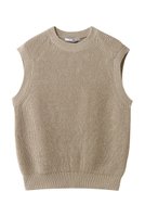 【スローン/SLOANE】の7G変形片畦編み コットン クルーネックベスト 人気、トレンドファッション・服の通販 founy(ファニー) ファッション Fashion レディースファッション Fashion for Women トップス・カットソー Cut & Sew Tops ニット Knit Tops & Sweaters ベスト&ジレ / 重ね着スタイル Vests & Gilets カジュアルプルオーバー・ニットトップス Pullovers & Knit Tops / Casual Pullovers 畦編みニット・テクスチャードトップス Ribbed Knit Sweaters / Textured Knit Tops 2026年 2026 シンプル Simple, Minimal デニム Denim, Jeans Material 夏 Summer 春 Spring S/S・春夏 SS, Spring/Summer, Warm Season 畦 Ribbed Knit 軽量 Lightweight, Ultra Light |ID:prp329100004852733