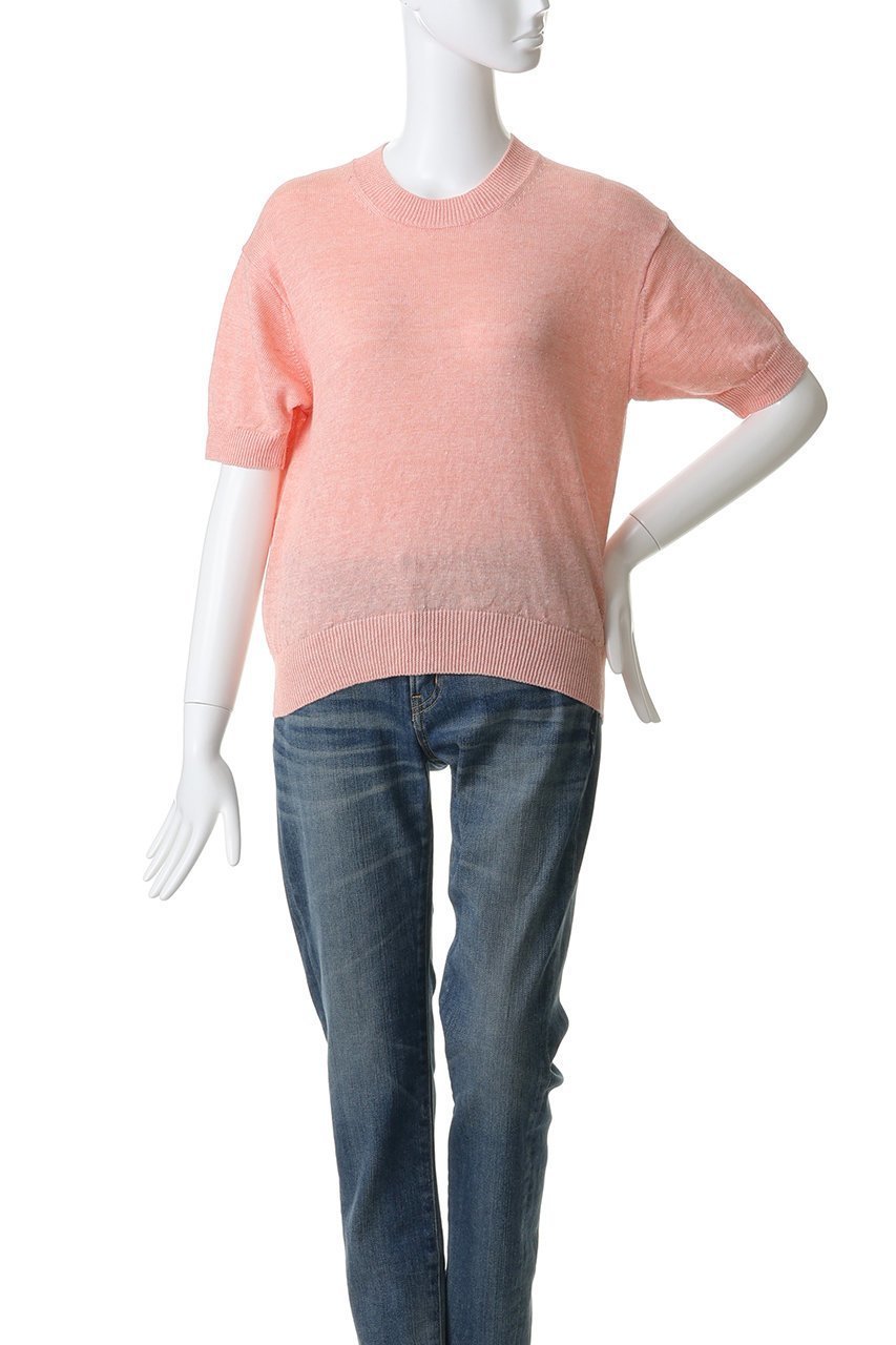 【バトナー/BATONER】のウォッシュドハイカウン リネン クルーネック ショートスリーブニットプルオーバー 人気、トレンドファッション・服の通販 founy(ファニー) 　ファッション　Fashion　レディースファッション　Fashion for Women　トップス・カットソー　Cut & Sew Tops　ニット　Knit Tops & Sweaters　カジュアルプルオーバー・ニットトップス　Pullovers & Knit Tops / Casual Pullovers　2026年　2026　なめらか　Smooth, Silky Texture　リネン　Linen, Linen Fabric　夏　Summer　春　Spring　S/S・春夏　SS, Spring/Summer, Warm Season　other-2|ID: prp329100004852734 ipo3291000000035638730