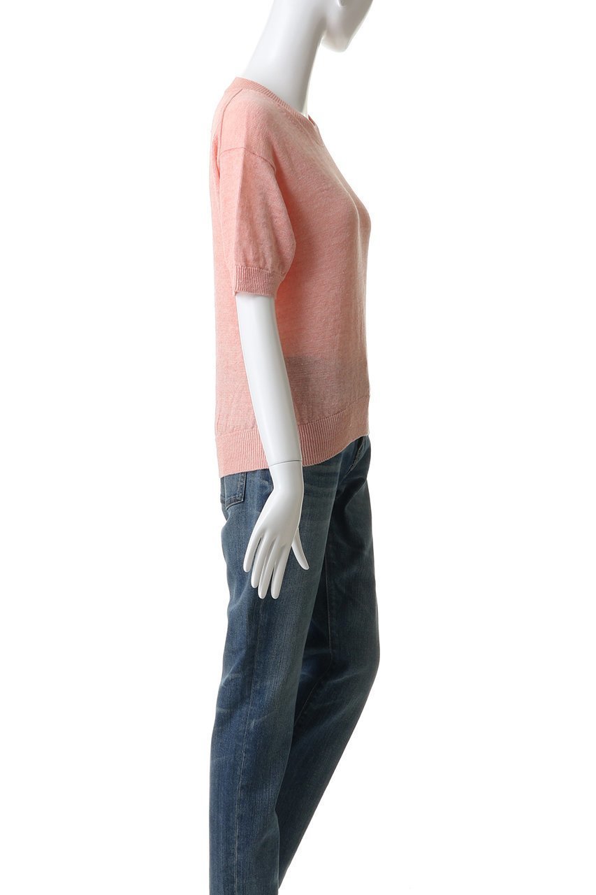 【バトナー/BATONER】のウォッシュドハイカウン リネン クルーネック ショートスリーブニットプルオーバー 人気、トレンドファッション・服の通販 founy(ファニー) 　ファッション　Fashion　レディースファッション　Fashion for Women　トップス・カットソー　Cut & Sew Tops　ニット　Knit Tops & Sweaters　カジュアルプルオーバー・ニットトップス　Pullovers & Knit Tops / Casual Pullovers　2026年　2026　なめらか　Smooth, Silky Texture　リネン　Linen, Linen Fabric　夏　Summer　春　Spring　S/S・春夏　SS, Spring/Summer, Warm Season　other-3|ID: prp329100004852734 ipo3291000000035638731