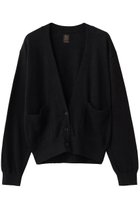 【バトナー/BATONER】のウォッシュドハイカウントリネン Vネックニットカーディガン ブラック|ID: prp329100004852735 ipo3291000000035854579