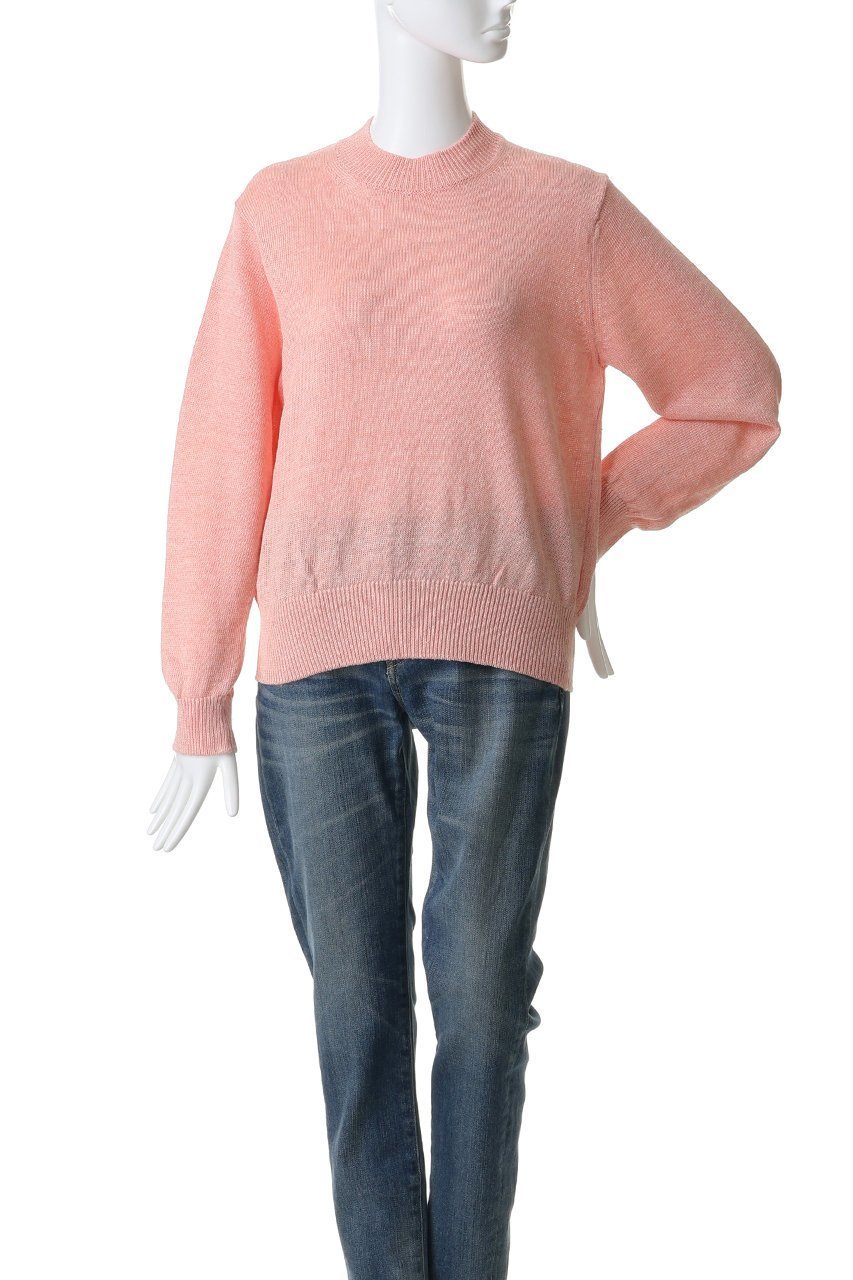 【バトナー/BATONER】のウォッシュドハイカウントリネン クルーネックニットプルオーバー 人気、トレンドファッション・服の通販 founy(ファニー) 　ファッション　Fashion　レディースファッション　Fashion for Women　トップス・カットソー　Cut & Sew Tops　ニット　Knit Tops & Sweaters　カジュアルプルオーバー・ニットトップス　Pullovers & Knit Tops / Casual Pullovers　2026年　2026　なめらか　Smooth, Silky Texture　シンプル　Simple, Minimal　センター　Center, Center Line　デニム　Denim, Jeans Material　プレーン　Plain, Simple　リネン　Linen, Linen Fabric　夏　Summer　春　Spring　S/S・春夏　SS, Spring/Summer, Warm Season　other-2|ID: prp329100004852736 ipo3291000000035707473