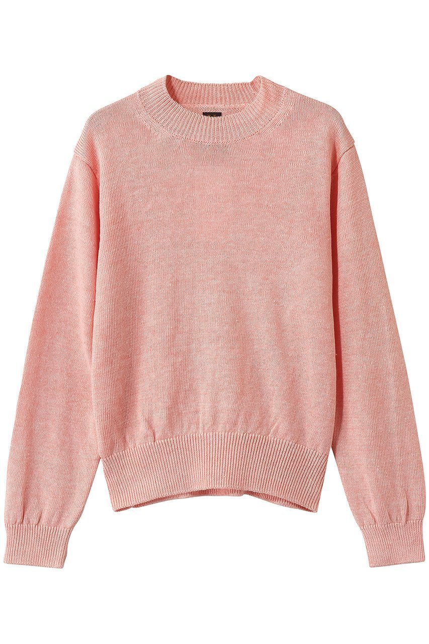 【バトナー/BATONER】のウォッシュドハイカウントリネン クルーネックニットプルオーバー インテリア・キッズ・メンズ・レディースファッション・服の通販 founy(ファニー) ファッション Fashion レディースファッション Fashion for Women トップス・カットソー Cut & Sew Tops ニット Knit Tops & Sweaters カジュアルプルオーバー・ニットトップス Pullovers & Knit Tops / Casual Pullovers なめらか Smooth, Silky Texture シンプル Simple, Minimal センター Center, Center Line デニム Denim, Jeans Material プレーン Plain, Simple リネン Linen, Linen Fabric 新作・新入荷 New Arrivals / New In ピンク|ID: prp329100004852736 ipo3291000000036209547