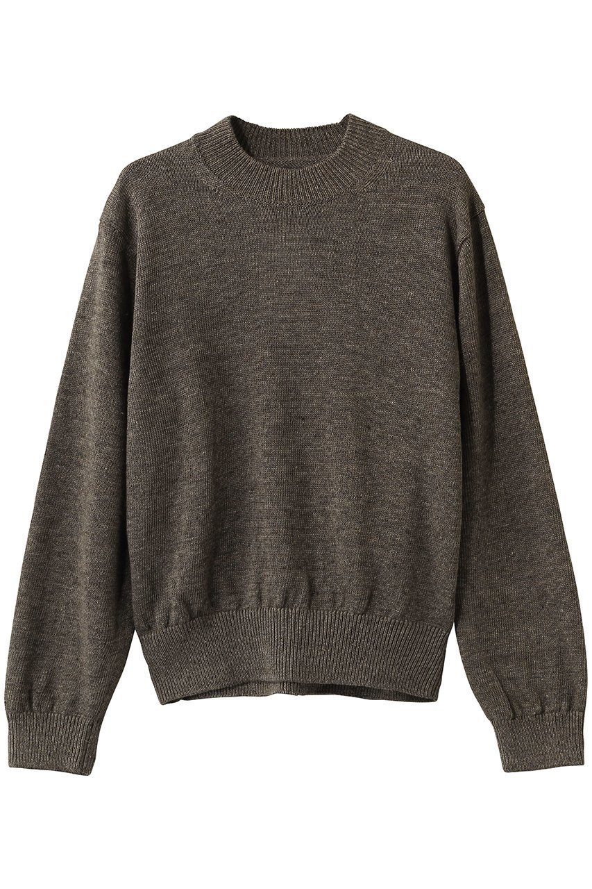 【バトナー/BATONER】のウォッシュドハイカウントリネン クルーネックニットプルオーバー インテリア・キッズ・メンズ・レディースファッション・服の通販 founy(ファニー) ファッション Fashion レディースファッション Fashion for Women トップス・カットソー Cut & Sew Tops ニット Knit Tops & Sweaters カジュアルプルオーバー・ニットトップス Pullovers & Knit Tops / Casual Pullovers なめらか Smooth, Silky Texture シンプル Simple, Minimal センター Center, Center Line デニム Denim, Jeans Material プレーン Plain, Simple リネン Linen, Linen Fabric 新作・新入荷 New Arrivals / New In ブラウン|ID: prp329100004852736 ipo3291000000036209548