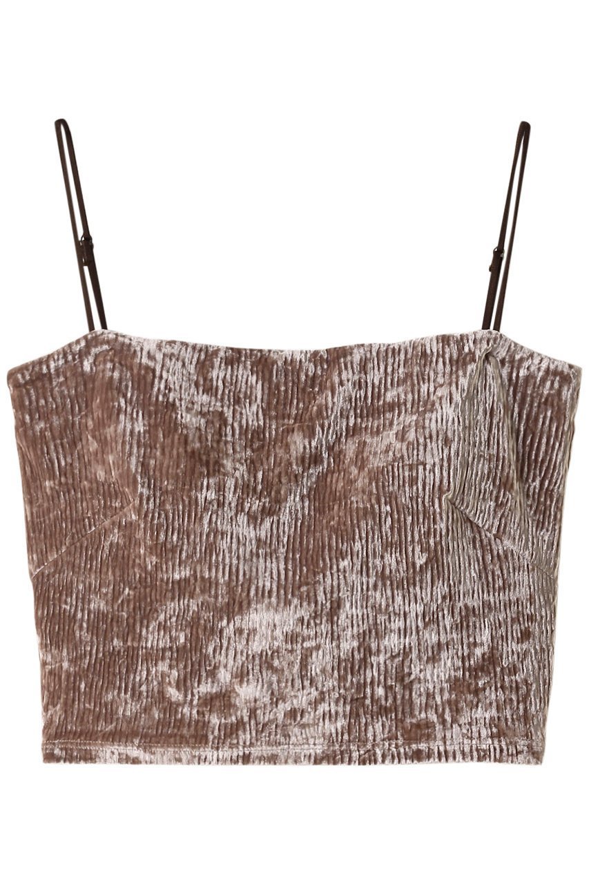 【スタニングルアー/STUNNING LURE】のクラッシュベロアビスチェ インテリア・キッズ・メンズ・レディースファッション・服の通販 founy(ファニー) 　ファッション　Fashion　レディースファッション　Fashion for Women　トップス・カットソー　Cut & Sew Tops　キャミソール&ノースリーブ　Camisoles & Sleeveless Tops　シャツ・ブラウス・オフィスカジュアル　Elegant Blouses & Button-Ups　ロングTシャツ・Tシャツ　Longline T-Shirts & Tees　カットソー・ベーシックTシャツ　Cut-and-Sewn Tops / Stretch Tees & Basics　ベロアトップス　Velour Tops / Velvet-Look Items　ビスチェ　Bustiers & Corset Tops / Layered Bustier Style　キャミソール　Camisole, Spaghetti Strap Top　クラッシュ　Distressed, Crashed Style　ストレッチ　Stretch, Stretchy Fabric　タンク　Tank Top, Sleeveless Top　フィット　Fit, Slim Fit　プリーツ　Pleats, Pleated　ベロア　Velour, Soft Velvet　秋　Autumn　ピンクベージュ|ID: prp329100004852742 ipo3291000000035638887