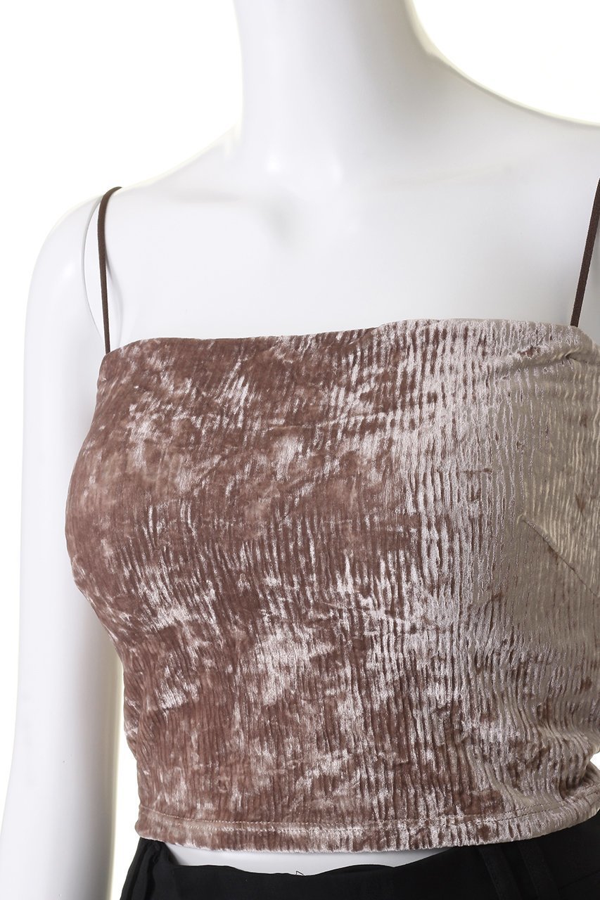 【スタニングルアー/STUNNING LURE】のクラッシュベロアビスチェ 人気、トレンドファッション・服の通販 founy(ファニー) 　ファッション　Fashion　レディースファッション　Fashion for Women　トップス・カットソー　Cut & Sew Tops　キャミソール&ノースリーブ　Camisoles & Sleeveless Tops　シャツ・ブラウス・オフィスカジュアル　Elegant Blouses & Button-Ups　ロングTシャツ・Tシャツ　Longline T-Shirts & Tees　カットソー・ベーシックTシャツ　Cut-and-Sewn Tops / Stretch Tees & Basics　ベロアトップス　Velour Tops / Velvet-Look Items　ビスチェ　Bustiers & Corset Tops / Layered Bustier Style　キャミソール　Camisole, Spaghetti Strap Top　クラッシュ　Distressed, Crashed Style　ストレッチ　Stretch, Stretchy Fabric　タンク　Tank Top, Sleeveless Top　フィット　Fit, Slim Fit　プリーツ　Pleats, Pleated　ベロア　Velour, Soft Velvet　秋　Autumn　other-5|ID: prp329100004852742 ipo3291000000035638892