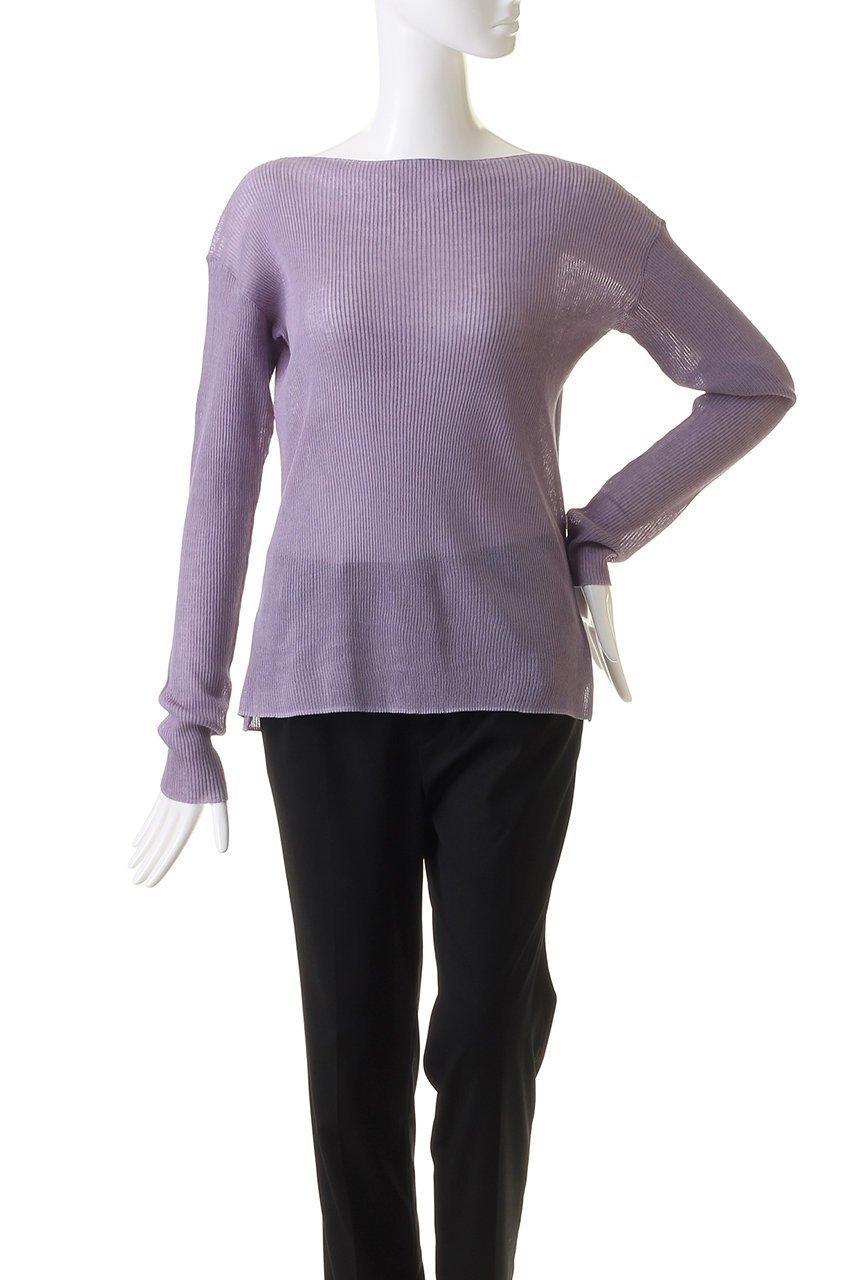 【スタニングルアー/STUNNING LURE】のシアーリブボートネックプルオーバー 人気、トレンドファッション・服の通販 founy(ファニー) 　ファッション　Fashion　レディースファッション　Fashion for Women　トップス・カットソー　Cut & Sew Tops　シャツ・ブラウス・オフィスカジュアル　Elegant Blouses & Button-Ups　ロングTシャツ・Tシャツ　Longline T-Shirts & Tees　カジュアルプルオーバー・ニットトップス　Pullovers & Knit Tops / Casual Pullovers　カットソー・ベーシックTシャツ　Cut-and-Sewn Tops / Stretch Tees & Basics　シアー　Sheer, See-Through　スリーブ　Sleeve, Long Sleeve / Short Sleeve　トレンド　Trend, Trending Now　ロング　Long, Long-Length　other-2|ID: prp329100004852743 ipo3291000000035638908