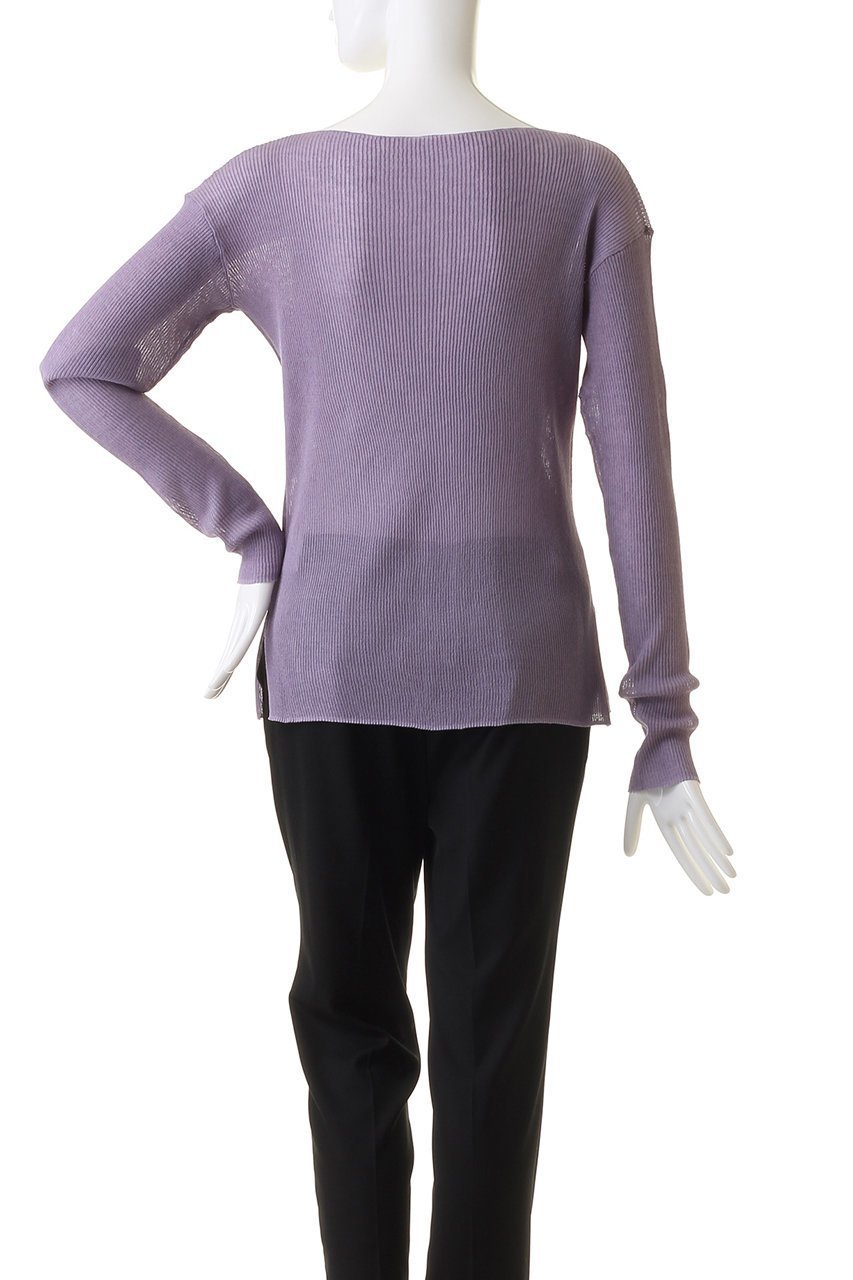 【スタニングルアー/STUNNING LURE】のシアーリブボートネックプルオーバー 人気、トレンドファッション・服の通販 founy(ファニー) 　ファッション　Fashion　レディースファッション　Fashion for Women　トップス・カットソー　Cut & Sew Tops　シャツ・ブラウス・オフィスカジュアル　Elegant Blouses & Button-Ups　ロングTシャツ・Tシャツ　Longline T-Shirts & Tees　カジュアルプルオーバー・ニットトップス　Pullovers & Knit Tops / Casual Pullovers　カットソー・ベーシックTシャツ　Cut-and-Sewn Tops / Stretch Tees & Basics　シアー　Sheer, See-Through　スリーブ　Sleeve, Long Sleeve / Short Sleeve　トレンド　Trend, Trending Now　ロング　Long, Long-Length　other-4|ID: prp329100004852743 ipo3291000000035638910