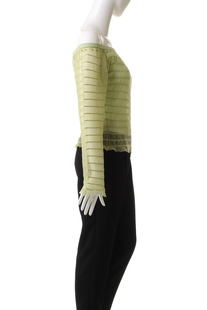 【スタニングルアー/STUNNING LURE】のオフショルダートップス 人気、トレンドファッション・服の通販 founy(ファニー) 　ファッション　Fashion　レディースファッション　Fashion for Women　トップス・カットソー　Cut & Sew Tops　シャツ・ブラウス・オフィスカジュアル　Elegant Blouses & Button-Ups　オフショルダー トップス　Off-Shoulder Tops / Bardot Style Tops　おすすめ　Recommended / Our Picks　シアー　Sheer, See-Through　シャーリング　Shirring, Ruched　スリーブ　Sleeve, Long Sleeve / Short Sleeve　デニム　Denim, Jeans Material　トレンド　Trend, Trending Now　ロング　Long, Long-Length　ワイド　Wide, Wide Fit　other-3|ID: prp329100004852744 ipo3291000000035640592