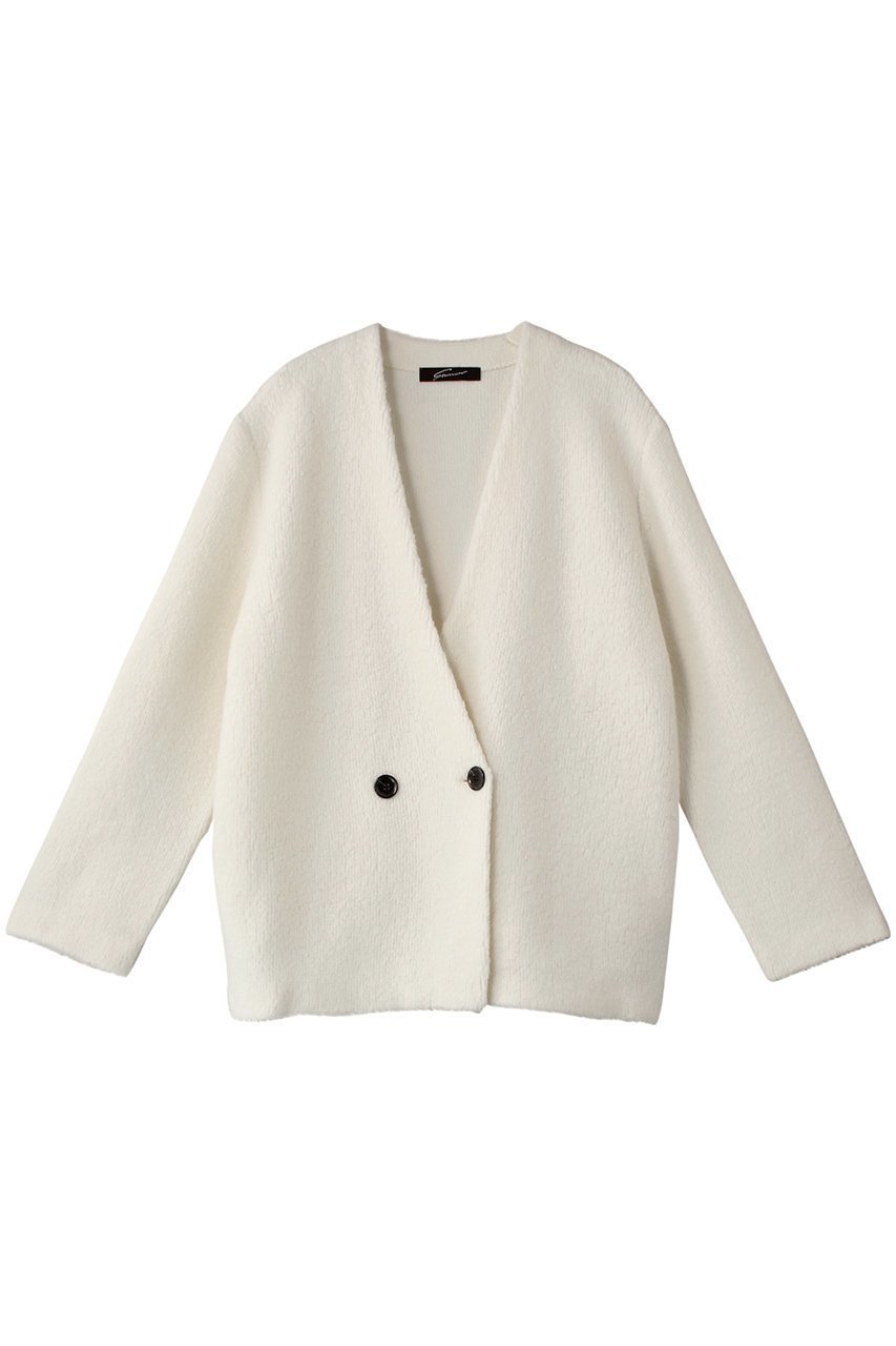 【スタニングルアー/STUNNING LURE】のパイルニットジャケット インテリア・キッズ・メンズ・レディースファッション・服の通販 founy(ファニー) 　ファッション　Fashion　レディースファッション　Fashion for Women　アウター　Coat / Outerwear Collection　レディースジャケット・軽アウター　Jackets　シンプル　Simple, Minimal　ジャケット　Jacket, Outerwear　オフホワイト|ID: prp329100004852745 ipo3291000000035638962