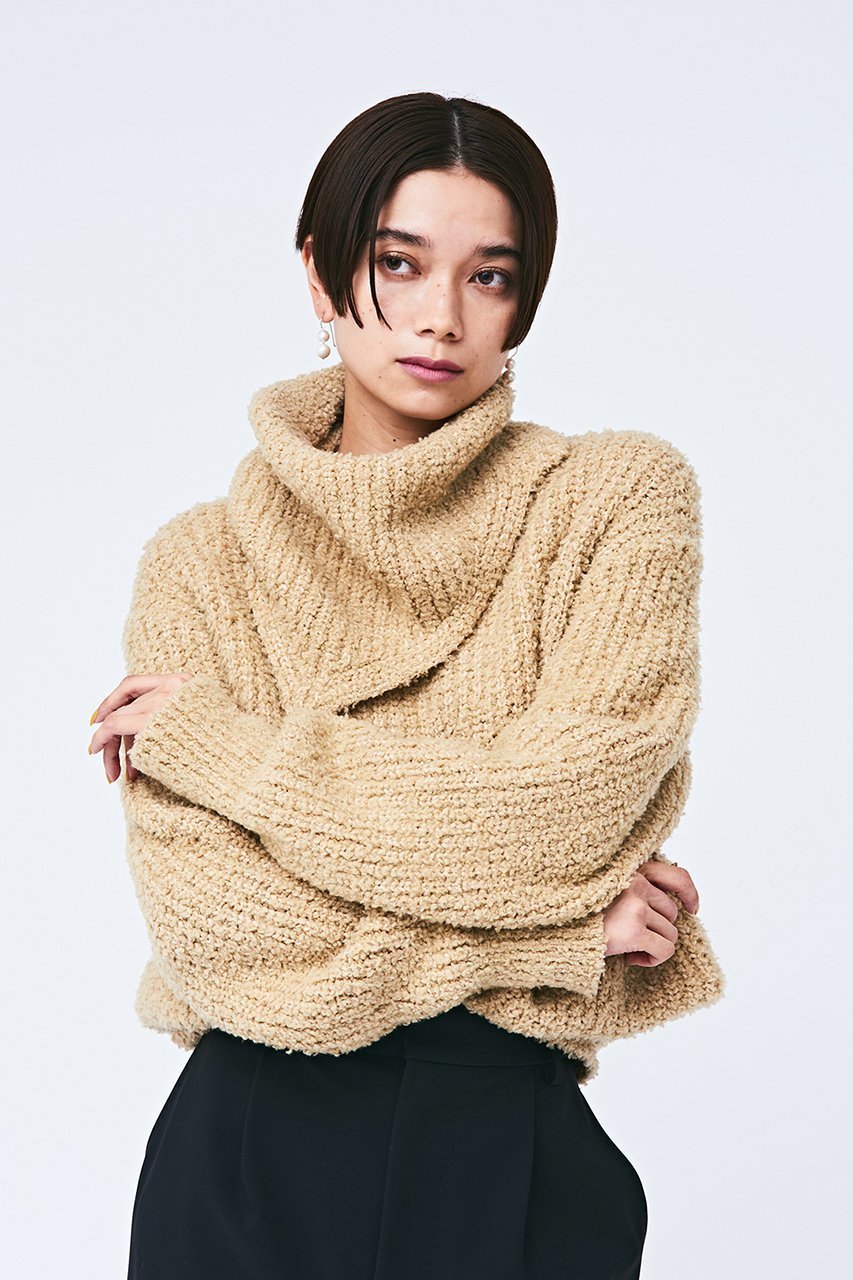 【スタニングルアー/STUNNING LURE】のrコットンミックスヤーンプルオーバー 人気、トレンドファッション・服の通販 founy(ファニー) 　ファッション　Fashion　レディースファッション　Fashion for Women　トップス・カットソー　Cut & Sew Tops　ニット　Knit Tops & Sweaters　カジュアルプルオーバー・ニットトップス　Pullovers & Knit Tops / Casual Pullovers　おすすめ　Recommended / Our Picks　ジーンズ　Jeans, Denim Pants　スカーフ　Scarf, Neckwear　スヌード　Snood, Infinity Scarf　other-7|ID: prp329100004852747 ipo3291000000035639043