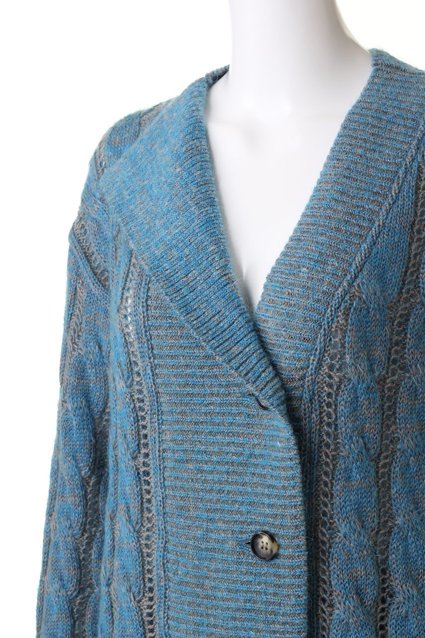 【スタニングルアー/STUNNING LURE】の【Waltz】アシンメトリーカラーカーディガン 人気、トレンドファッション・服の通販 founy(ファニー) 　ファッション　Fashion　レディースファッション　Fashion for Women　トップス・カットソー　Cut & Sew Tops　ニット　Knit Tops & Sweaters　カーディガン・羽織り　Layered Style Cardigans　カーディガン　Cardigan, Knitwear　ジャケット　Jacket, Outerwear　テクスチャー　Texture, Textured Fabric　透かし　Cut-Out, Lacework　other-5|ID: prp329100004852749 ipo3291000000035639057