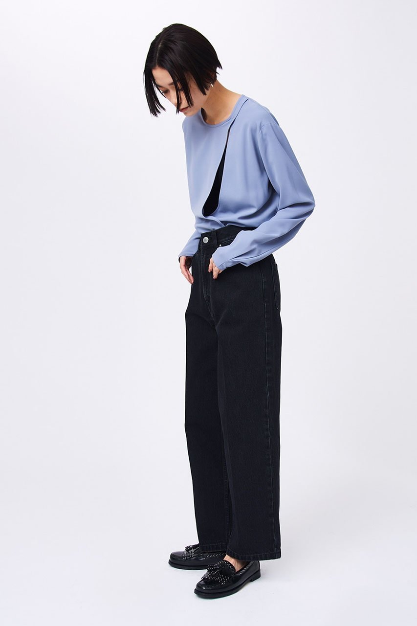 【スタニングルアー/STUNNING LURE】のハイライズストレートデニム 人気、トレンドファッション・服の通販 founy(ファニー) 　ファッション　Fashion　レディースファッション　Fashion for Women　パンツ　Pants & Trousers　デニムパンツ・ジーンズ・美脚デニム　Denim Jeans & Pants　サンダル　Sandals, Summer Shoes　ストレート　Straight, Straight Cut　スニーカー　Sneakers, Trainers　センター　Center, Center Line　デニム　Denim, Jeans Material　フラット　Flat, Flat Shoes　other-6|ID: prp329100004852751 ipo3291000000035640608