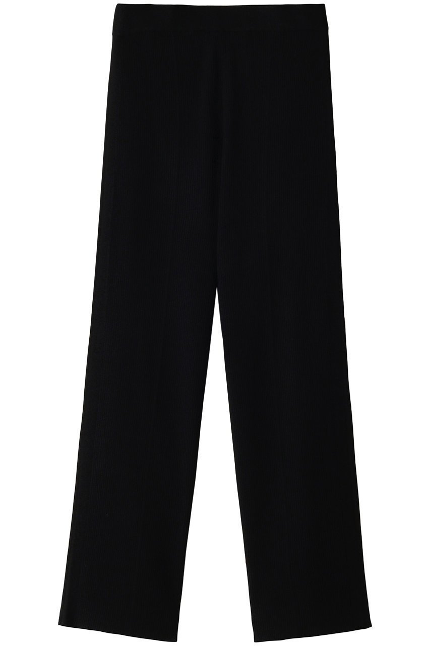 【スタニングルアー/STUNNING LURE】のセンタークリースリブパンツ インテリア・キッズ・メンズ・レディースファッション・服の通販 founy(ファニー) 　ファッション　Fashion　レディースファッション　Fashion for Women　パンツ　Pants & Trousers　なめらか　Smooth, Silky Texture　シンプル　Simple, Minimal　スウェット / スエット　Sweatshirt, Sweatwear　フレア　Flare, Flared　ブラック|ID: prp329100004852756 ipo3291000000035639201