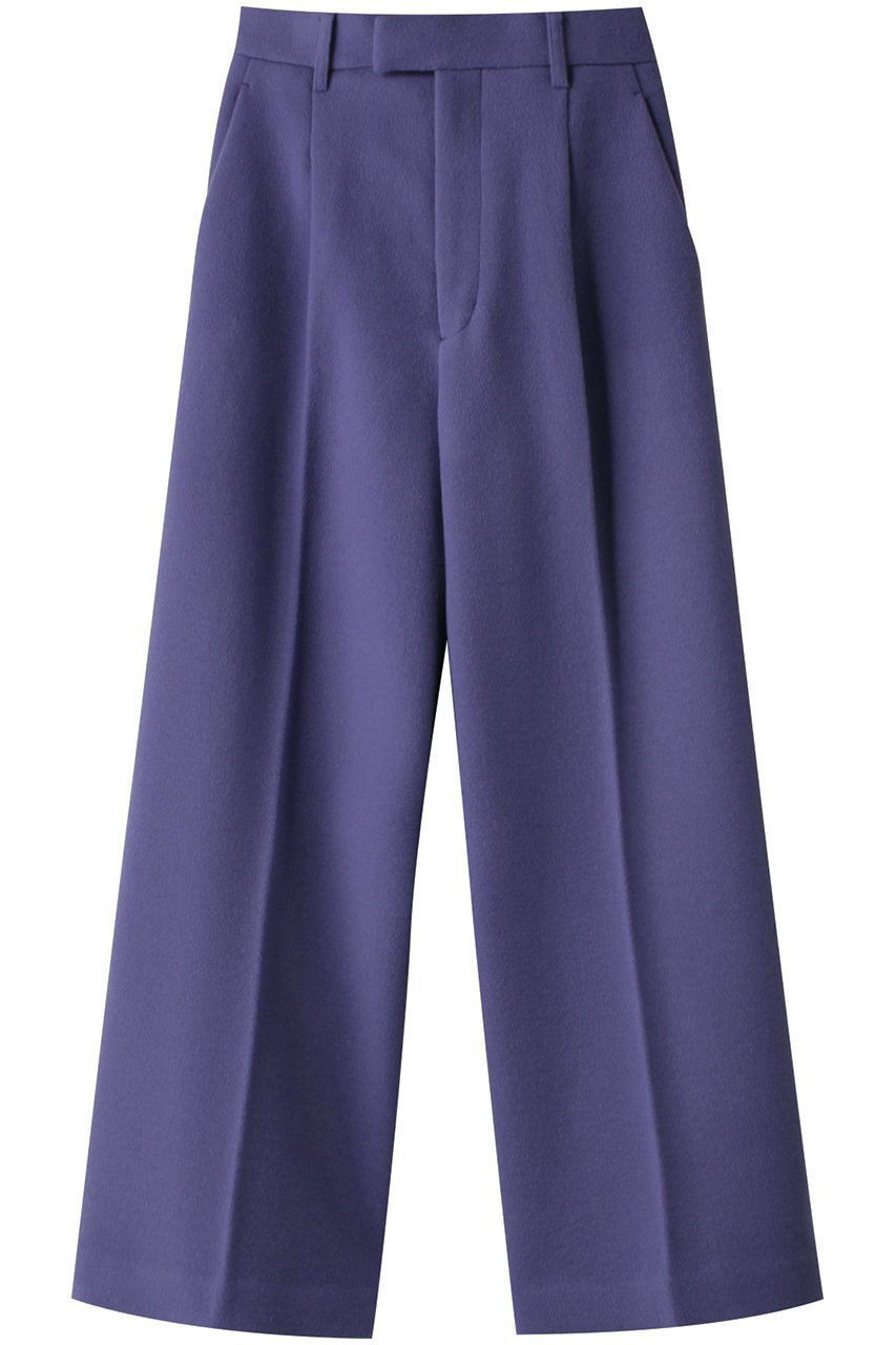 【スタニングルアー/STUNNING LURE】のウールカシミヤストレートパンツ インテリア・キッズ・メンズ・レディースファッション・服の通販 founy(ファニー) 　ファッション　Fashion　レディースファッション　Fashion for Women　パンツ　Pants & Trousers　シンプル　Simple, Minimal　ストレート　Straight, Straight Cut　エレガント 上品　Elegant　パープル|ID: prp329100004852758 ipo3291000000035639222