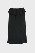 【スタニングルアー/STUNNING LURE】のイレギュラーペプラムスカート ブラック|ID: prp329100004852759 ipo3291000000035639229