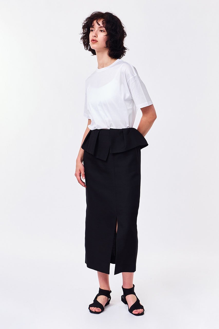 【スタニングルアー/STUNNING LURE】のイレギュラーペプラムスカート 人気、トレンドファッション・服の通販 founy(ファニー) 　ファッション　Fashion　レディースファッション　Fashion for Women　スカート　Skirts　ロングスカート　Long Skirts / Maxi & Midi Skirts　おすすめ　Recommended / Our Picks　シンプル　Simple, Minimal　トレンド　Trend, Trending Now　ペプラム　Peplum, Flared Hem　ミックス　Mix, Mixed Style　ロング　Long, Long-Length　夏　Summer　other-5|ID: prp329100004852759 ipo3291000000035639233