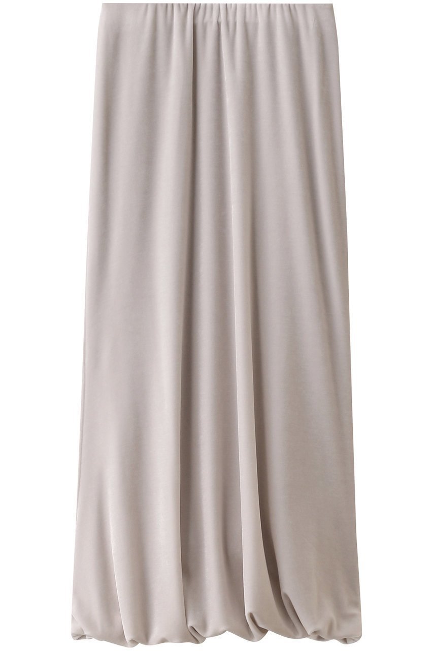 【スタニングルアー/STUNNING LURE】のフローラルベロアバルーンスカート インテリア・キッズ・メンズ・レディースファッション・服の通販 founy(ファニー) 　ファッション　Fashion　レディースファッション　Fashion for Women　スカート　Skirts　ロングスカート　Long Skirts / Maxi & Midi Skirts　スリット　Slit, Slit Detail　バルーン　Balloon, Balloon Silhouette　ベロア　Velour, Soft Velvet　ロング　Long, Long-Length　夏　Summer　春　Spring　S/S・春夏　SS, Spring/Summer, Warm Season　ライトグレー|ID: prp329100004852760 ipo3291000000035639235