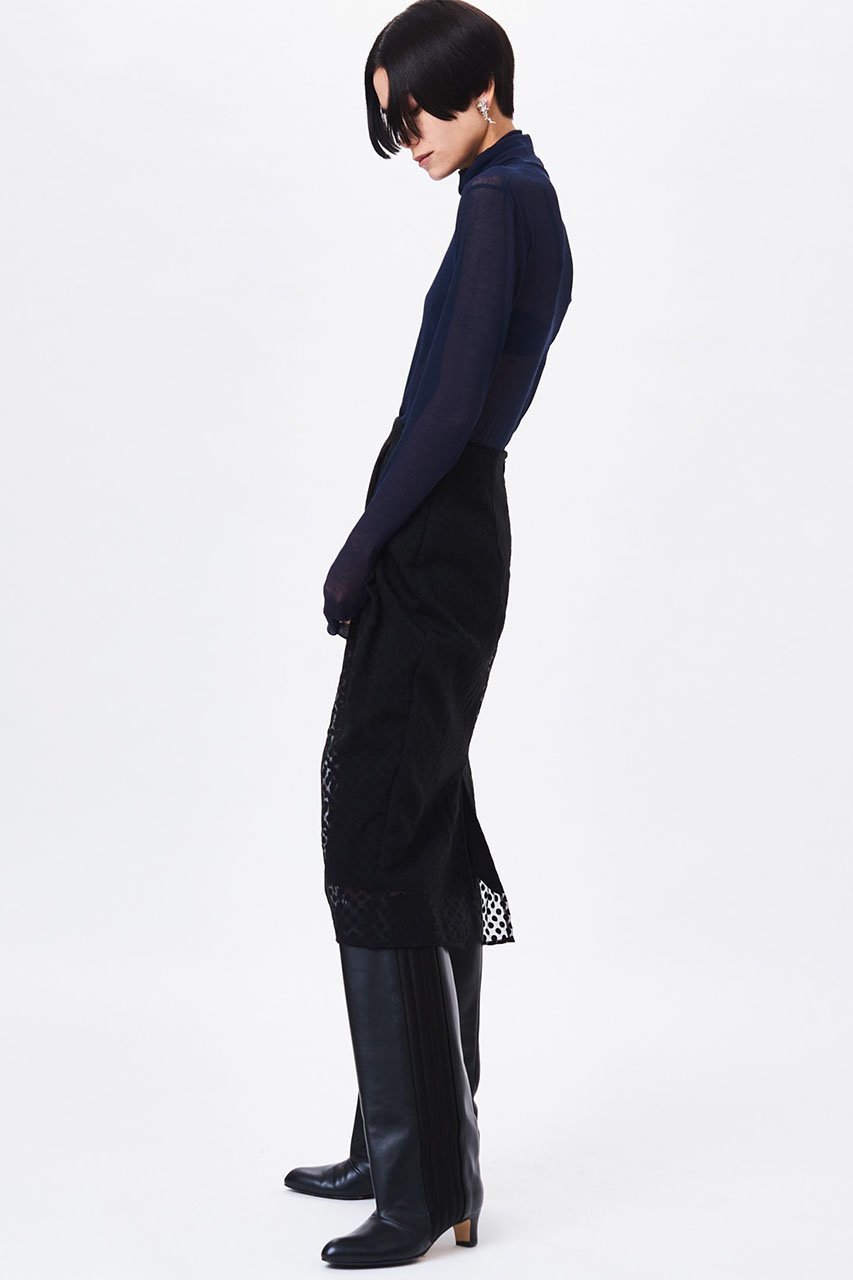 【スタニングルアー/STUNNING LURE】のシアードットタイトスカート 人気、トレンドファッション・服の通販 founy(ファニー) 　ファッション　Fashion　レディースファッション　Fashion for Women　スカート　Skirts　シアー　Sheer, See-Through　シフォン　Chiffon, Lightweight Fabric　ドット　Polka Dot, Dot Pattern　パーティ　Party, Party Style　フェミニン　Feminine, Girly　other-6|ID: prp329100004852762 ipo3291000000035639278